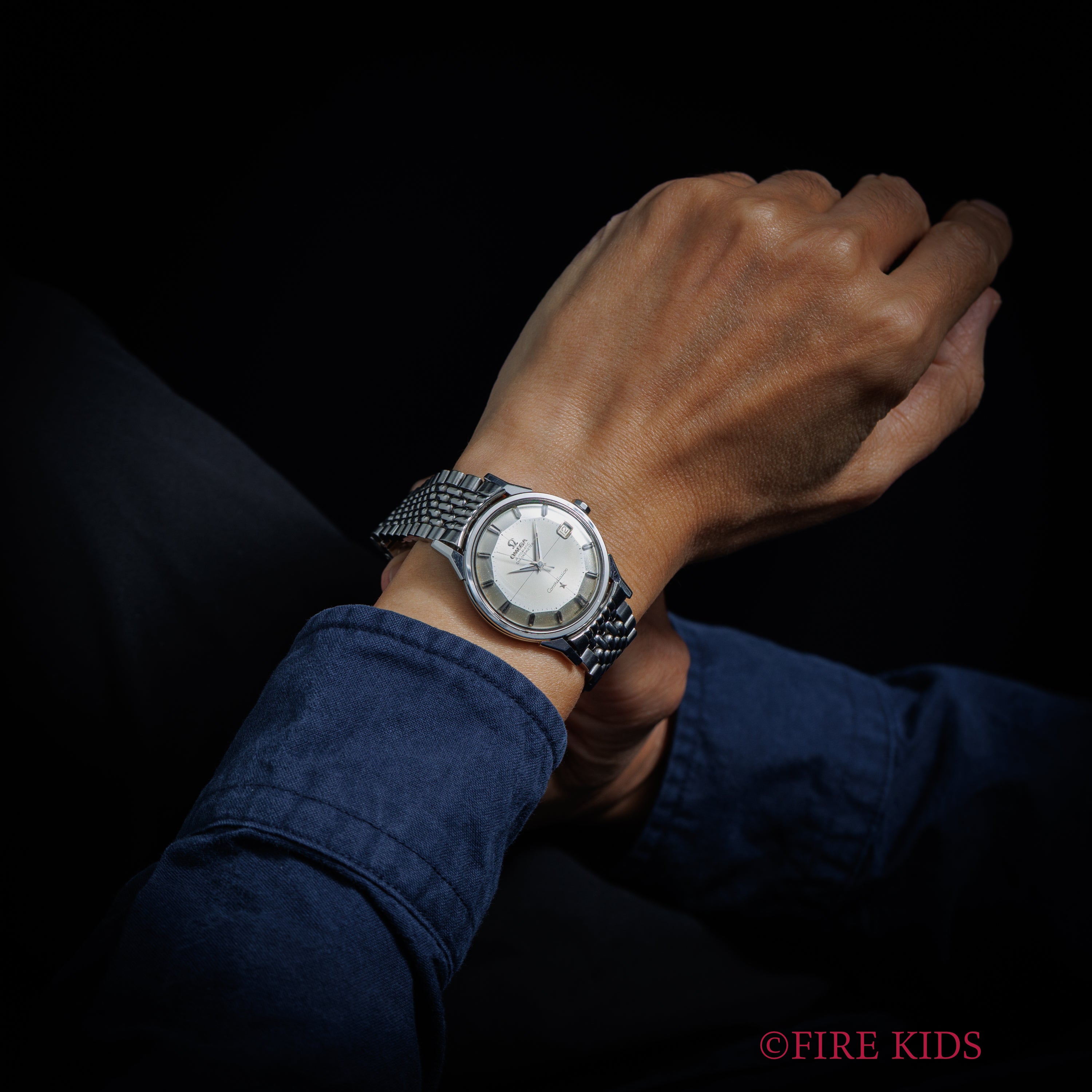 オメガ コンステレーション12角 パイパンダイヤル 1962年製 Cal.561 自動巻 純正ライスブレス