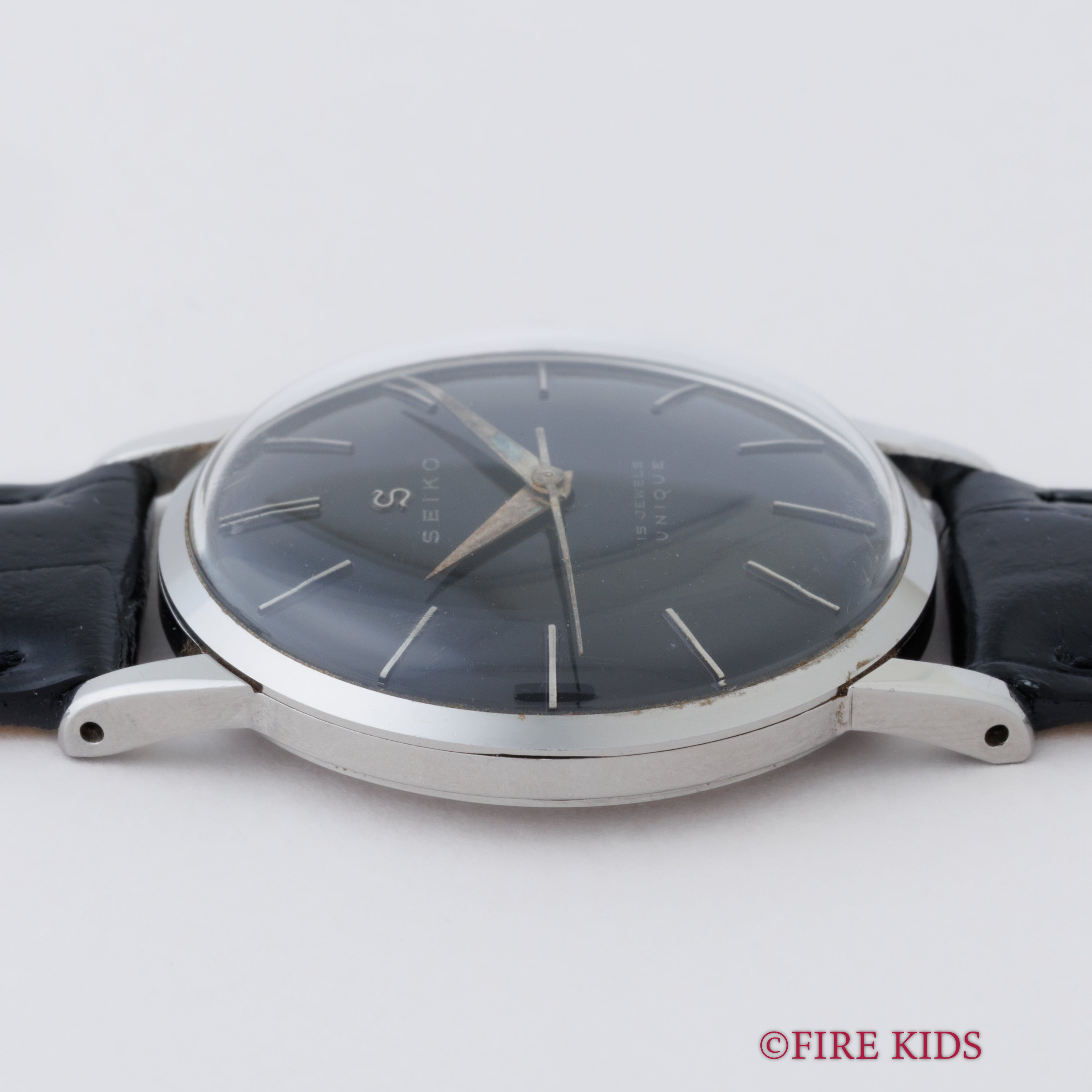 セイコー ユニーク ブラックダイヤル 1958年代製 Ref.J14004A 手巻き ステンレスケース