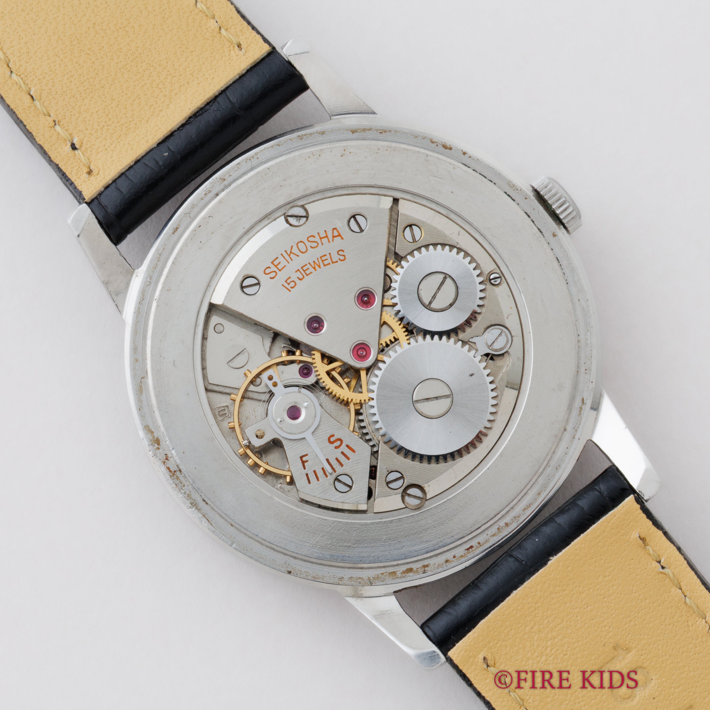 セイコー ユニーク ブラックダイヤル 1958年代製 Ref.J14004A 手巻き ステンレスケース