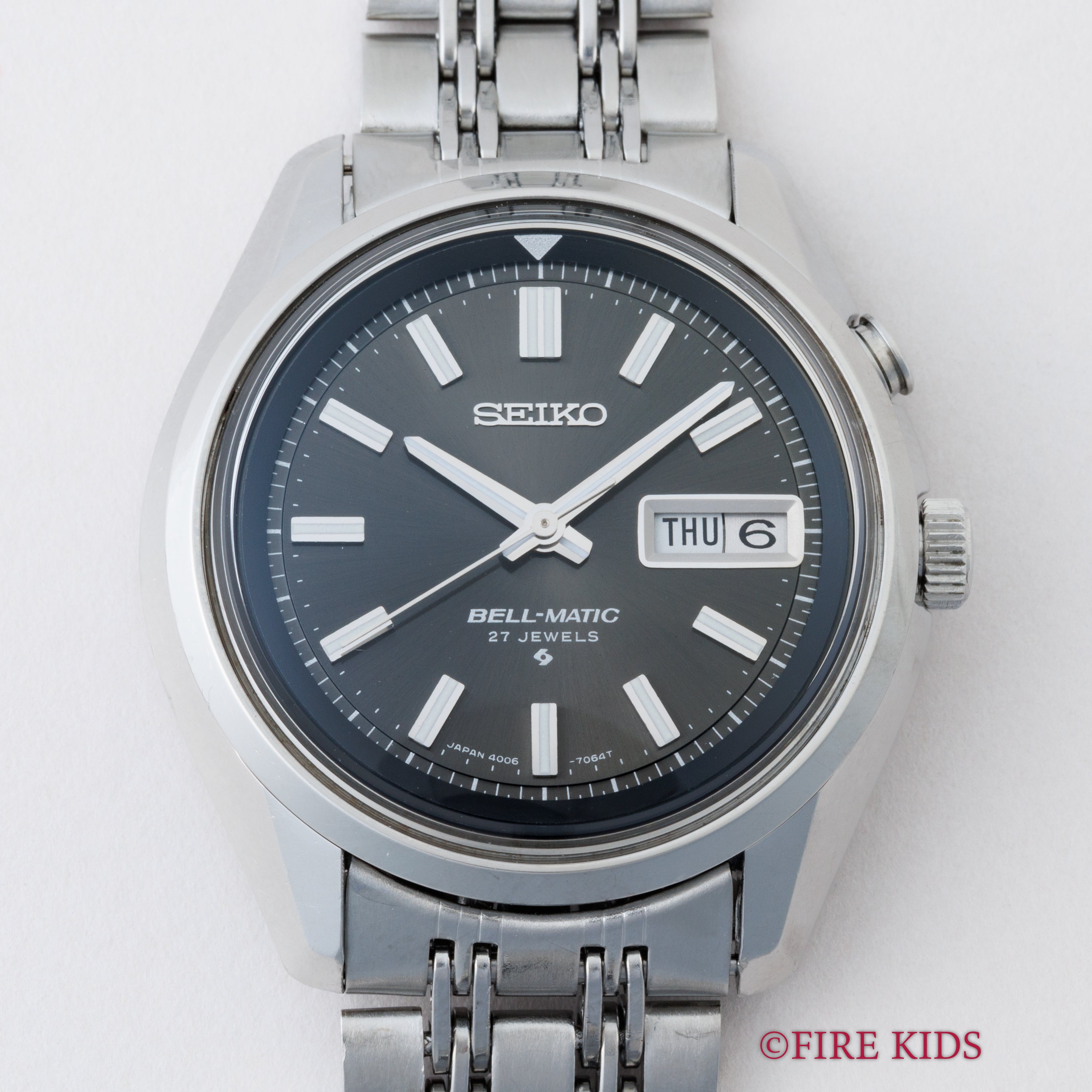 セイコー 1975年製 ベルマチック グレーダイヤル Ref.4006-7012 自動巻 純正ブレス