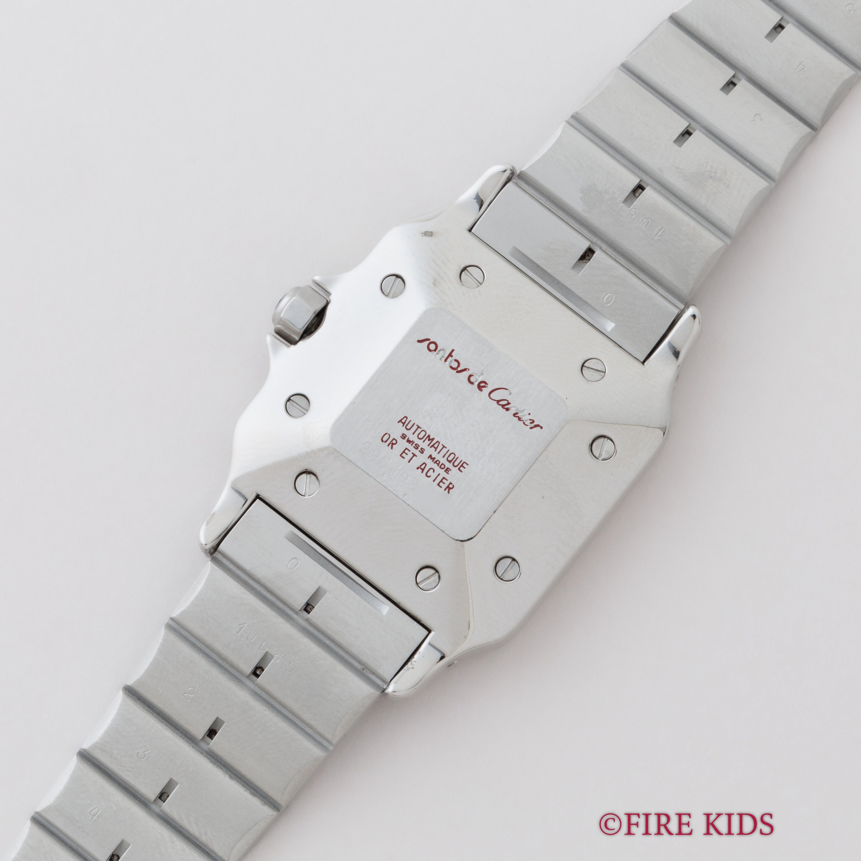 カルティエ サントス LMサイズ コンビ 1980年代製 自動巻き ホワイトローマンダイヤル