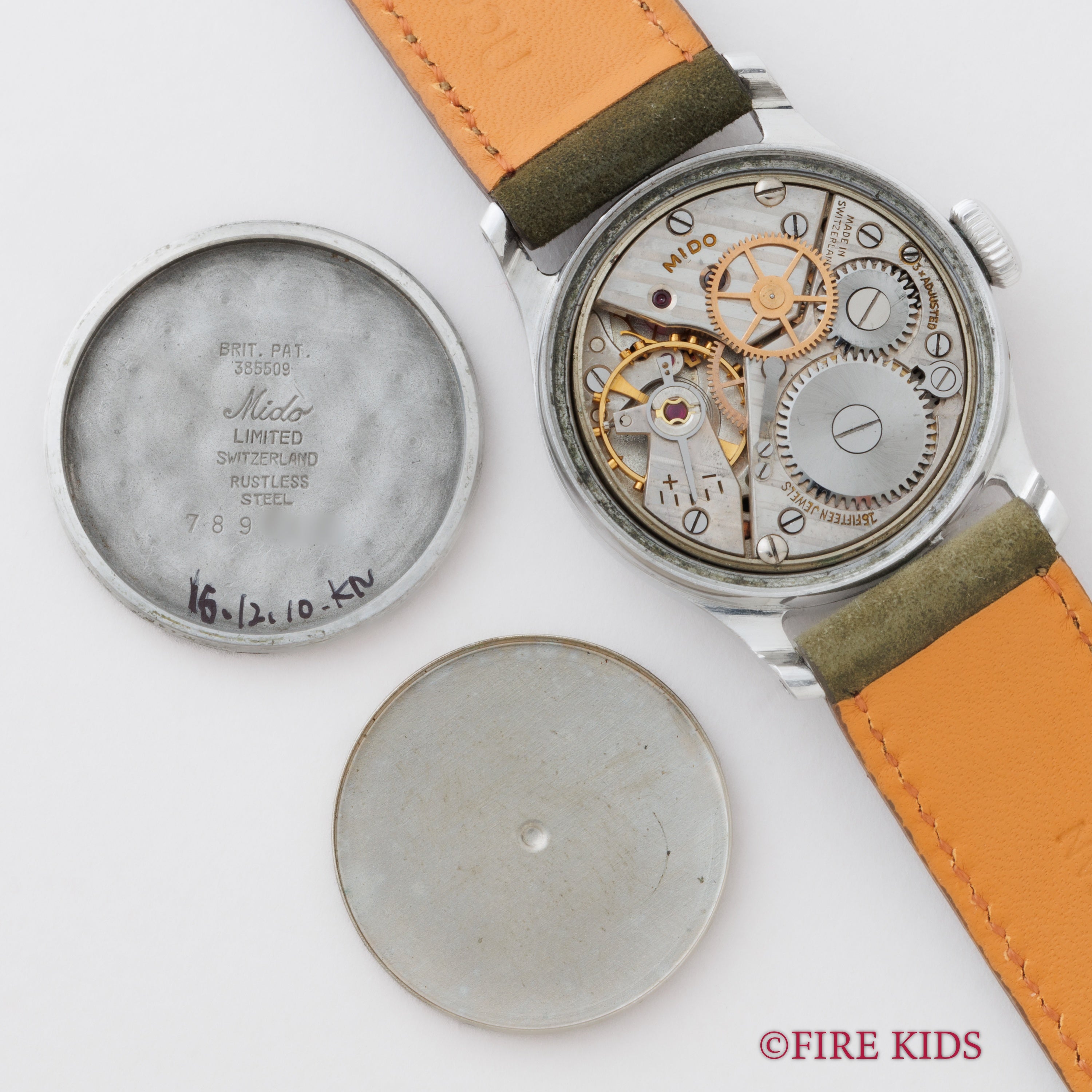 ミドー マルチフォート セクターダイヤル 1940年代製 センターセコンド 手巻