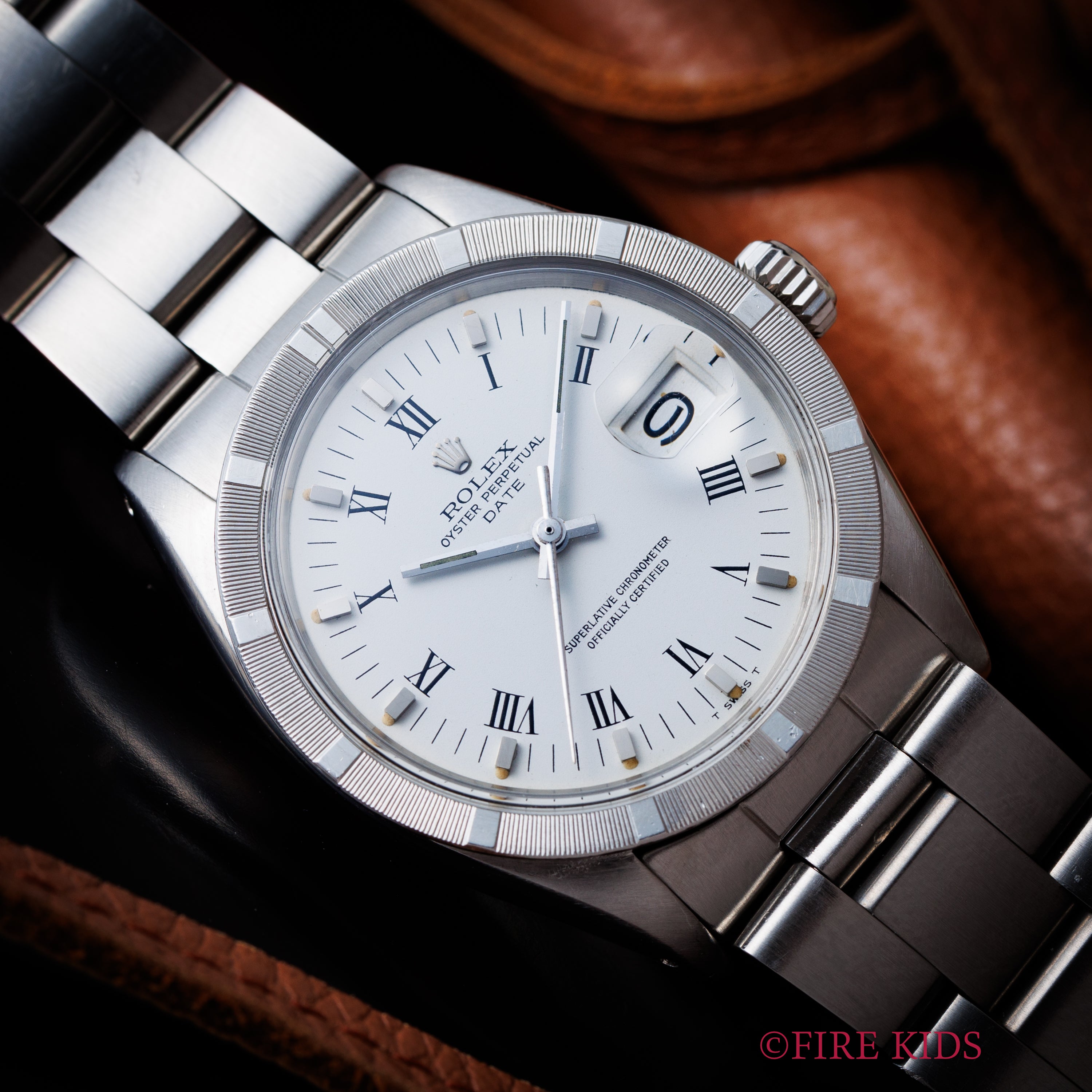 ロレックス 1972年製 オイスターパーペチュアルデイト Ref.1501 ホワイトローマンダイヤル 純正オイスターブレス