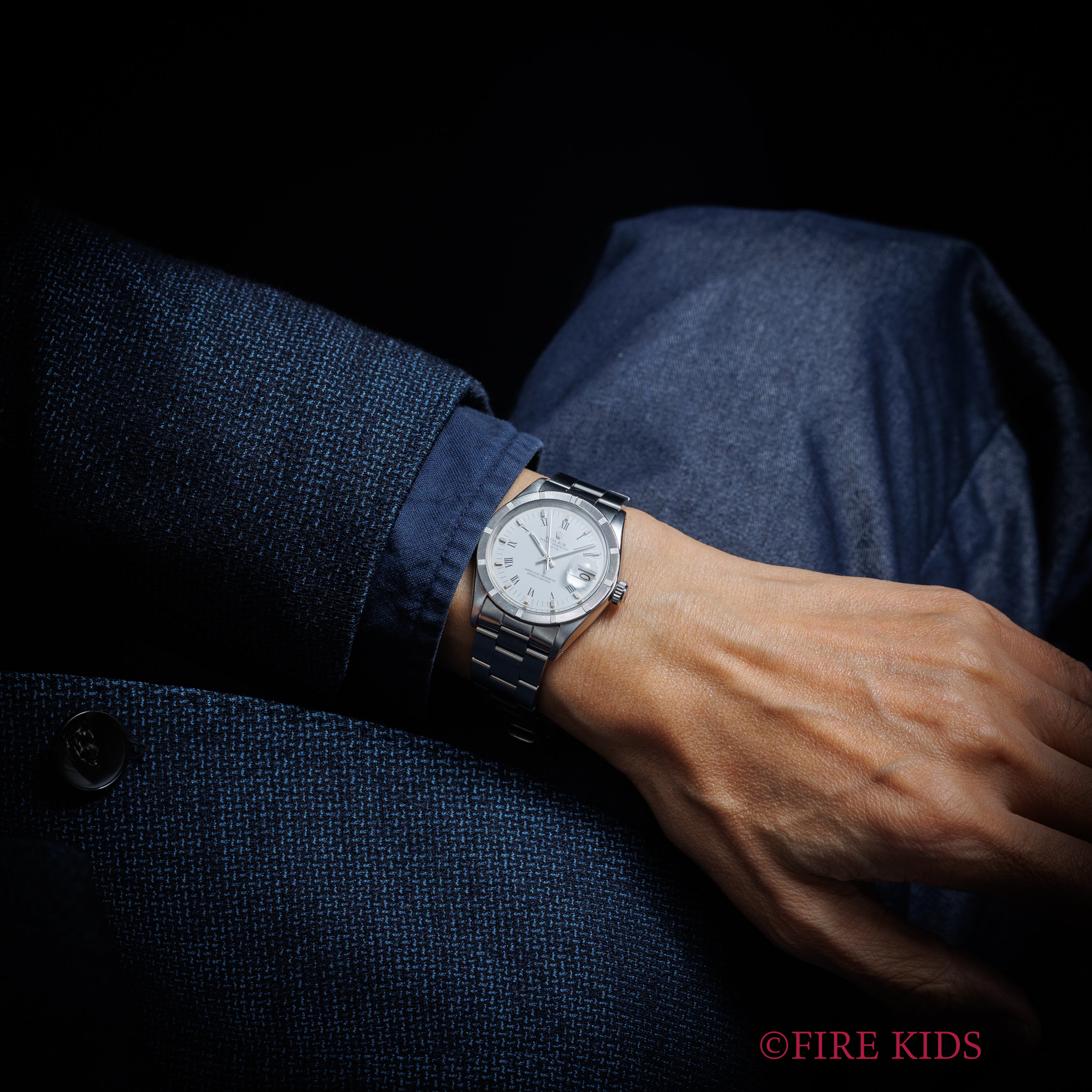 ロレックス 1972年製 オイスターパーペチュアルデイト Ref.1501 ホワイトローマンダイヤル 純正オイスターブレス