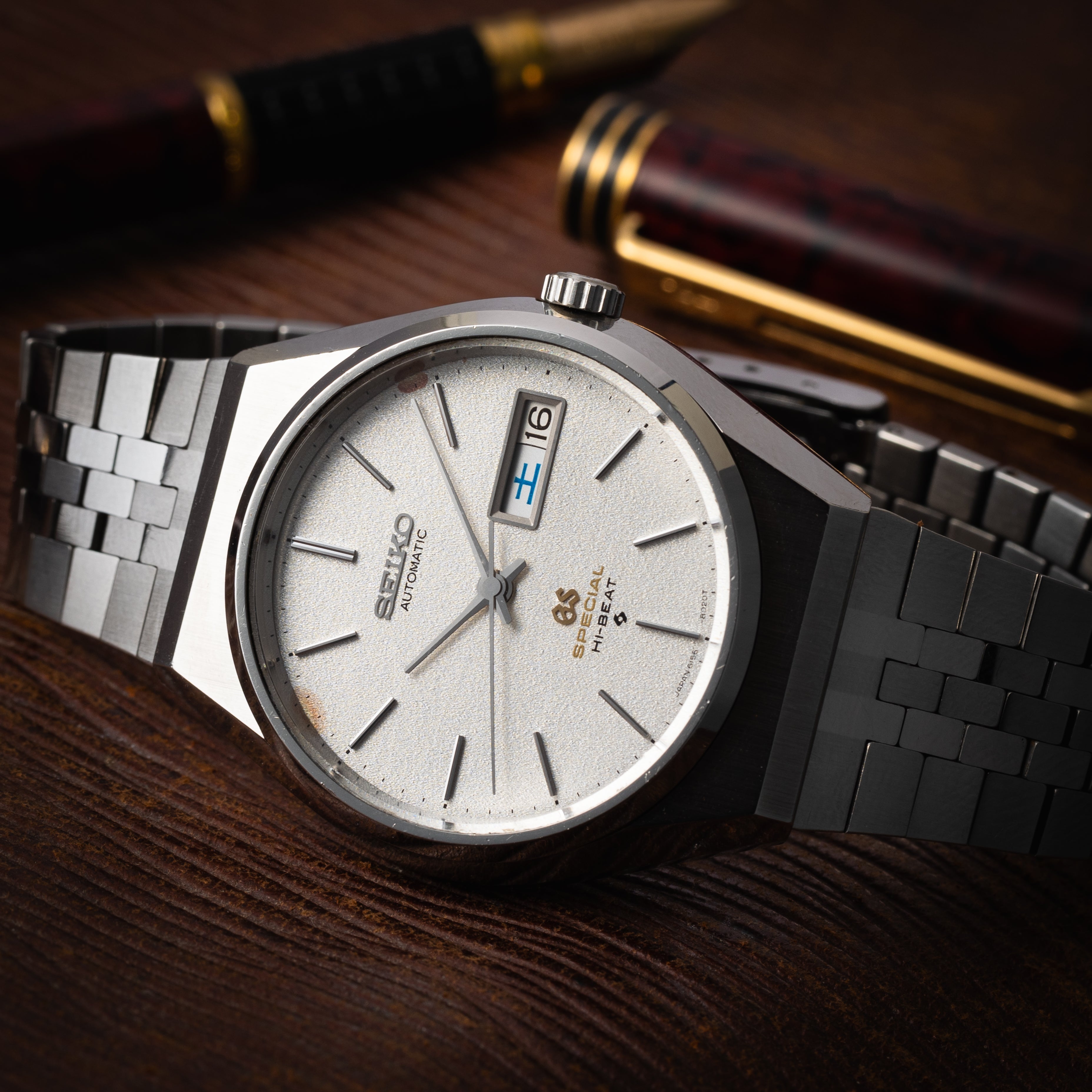 グランドセイコー スペシャル 1974年製 ハイビート 61GSスペシャル Ref.6156-8040 ブレス付き