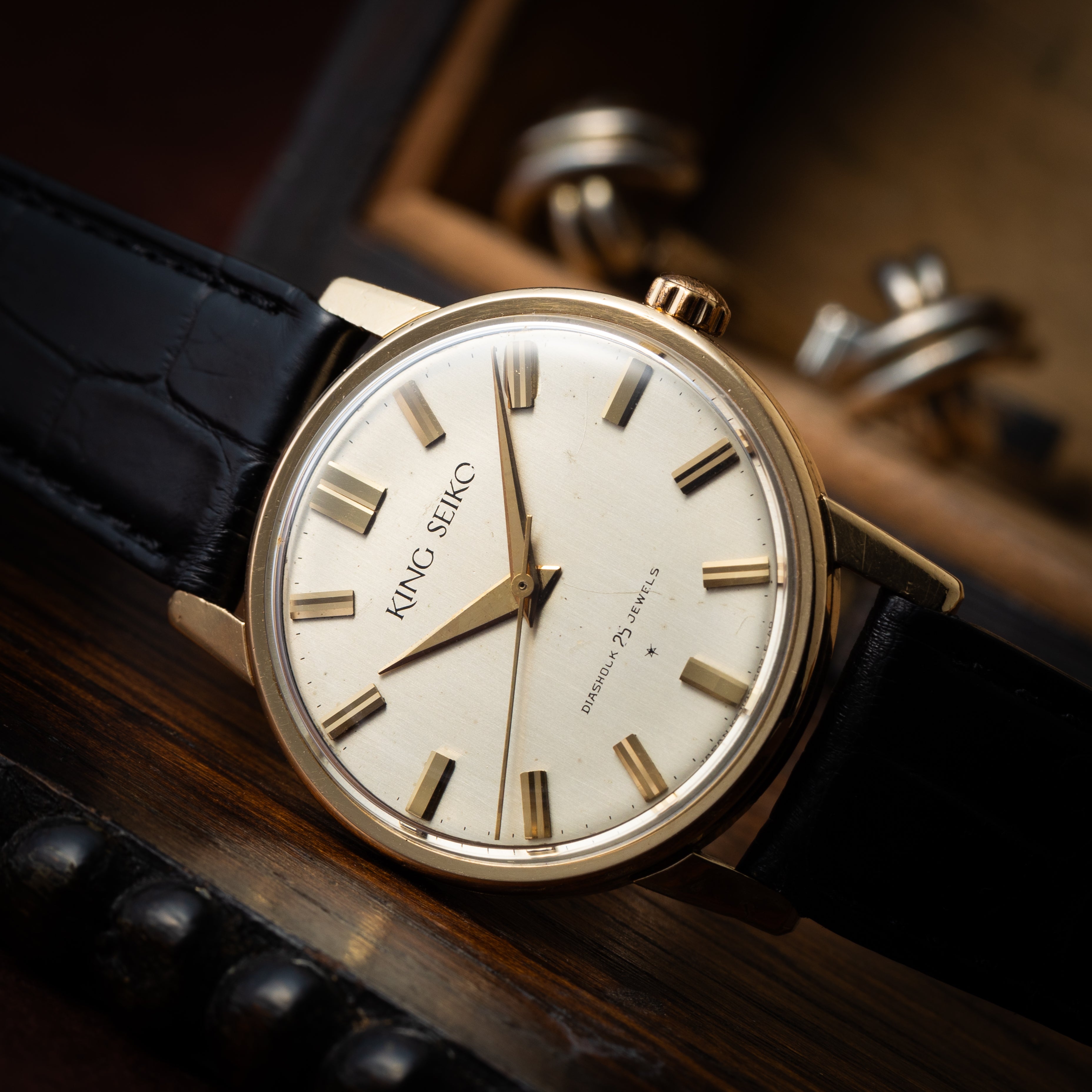 キングセイコーファーストモデル 1961年製 金張り Ref. J14102E KS