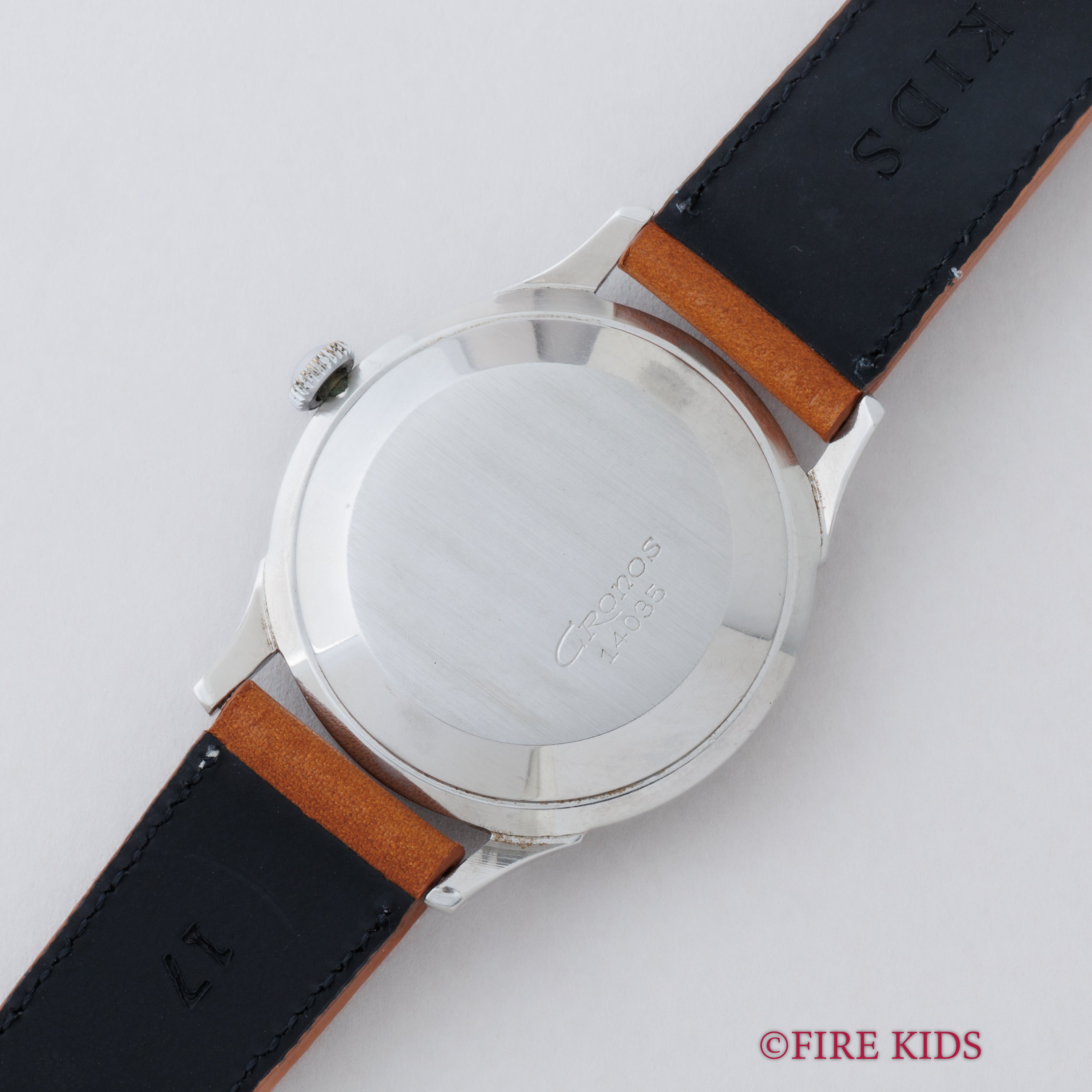 セイコー クロノス 1958年製 リネンダイヤル 17石手巻 蛇S クサビインデックス