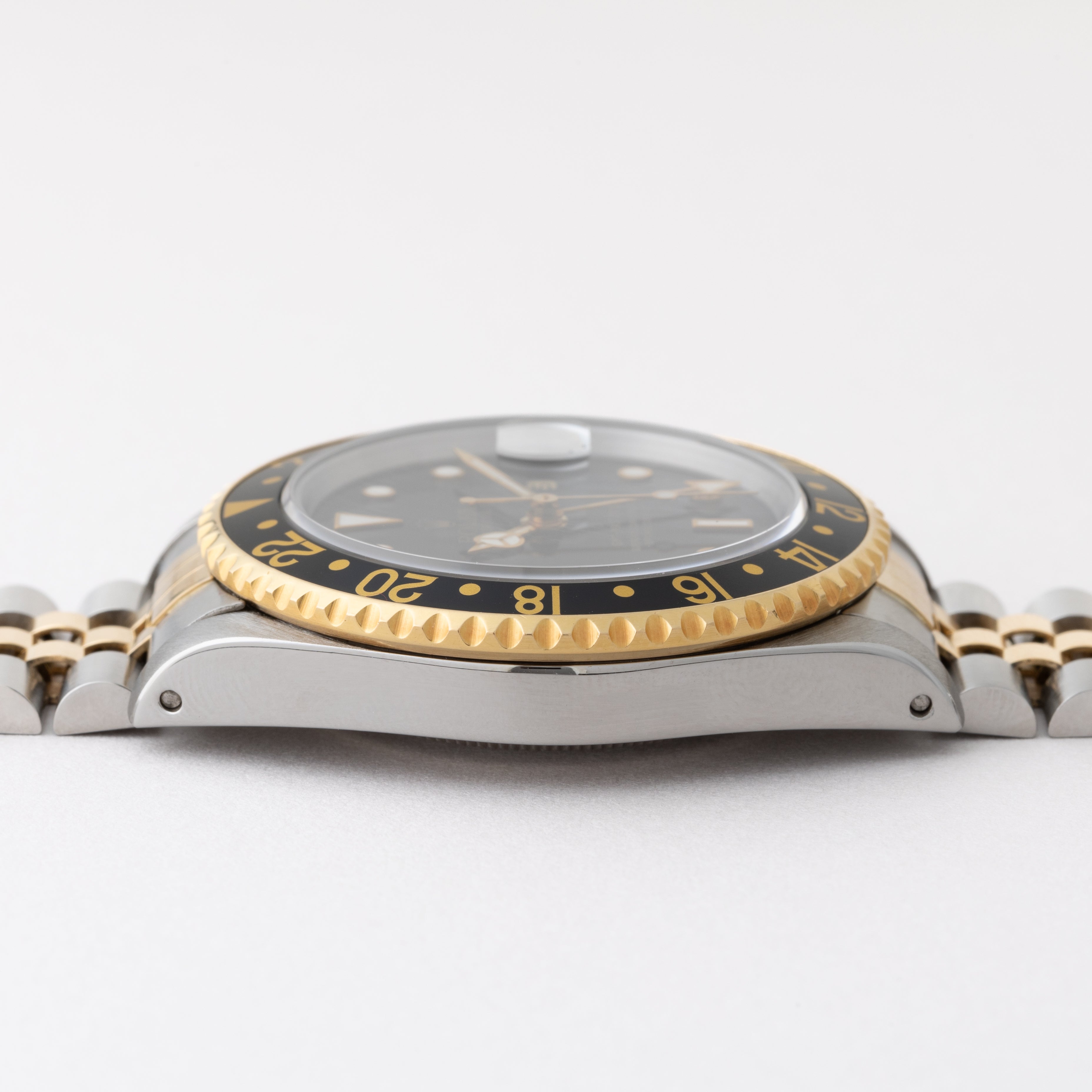 ロレックス GMTマスターⅡ 1998年製 Ref.16713 黒金 箱付き 純正ジュビリーブレス