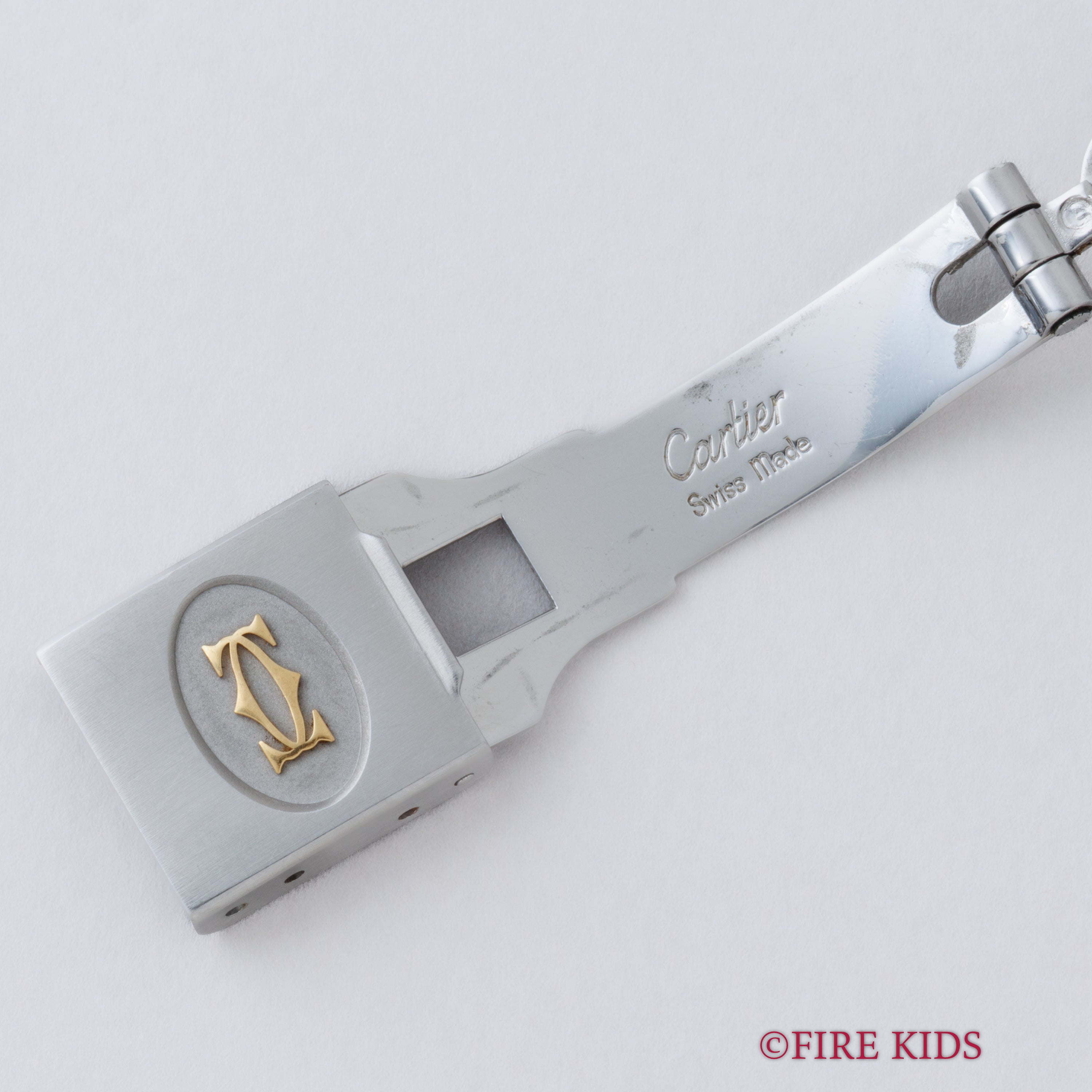 カルティエ サントス LMサイズ コンビ 自動巻き 1980年代製 ホワイトローマン