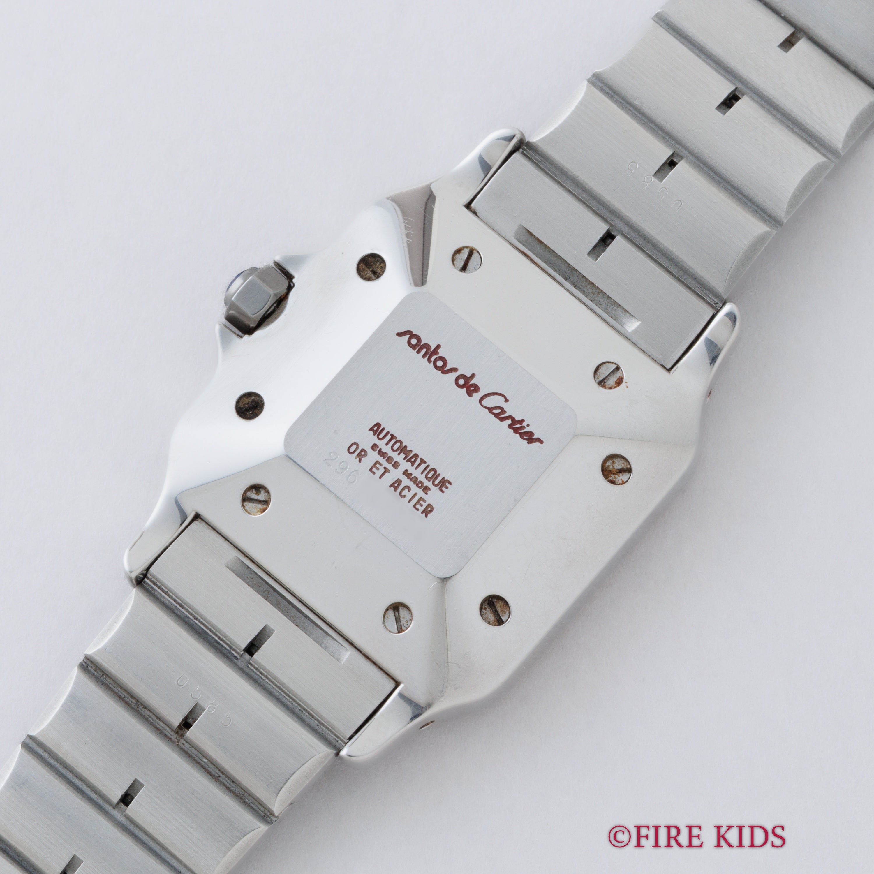 カルティエ サントス LMサイズ コンビ 自動巻き 1980年代製 ホワイトローマン