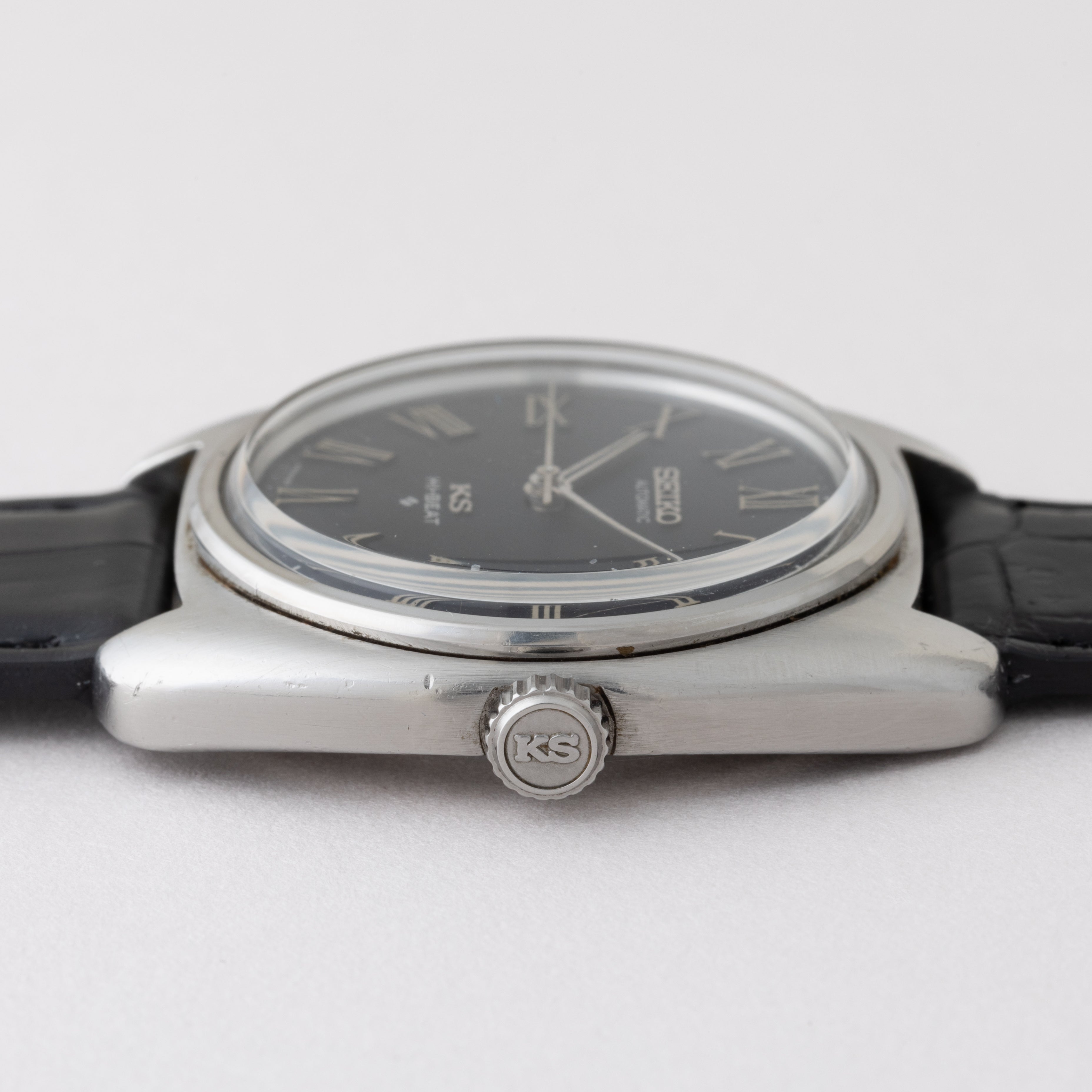 セイコー キングセイコー 56KS 1971年製 クッションケース Ref.5621-7000 ブルーローマンダイヤル