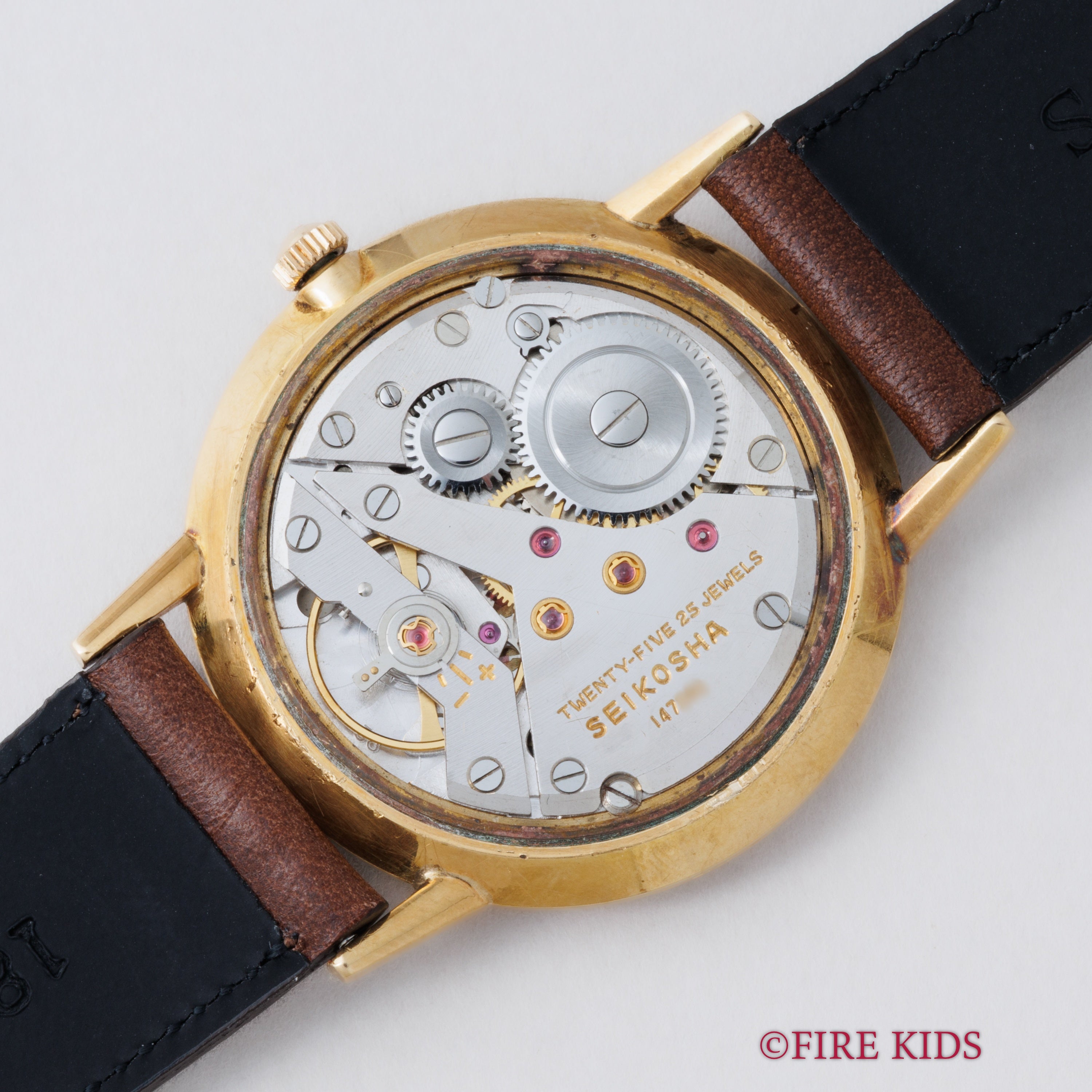 セイコー ゴールドフェザー キャノン 1960年製 Ref.J14060 18金無垢 SDダイヤル