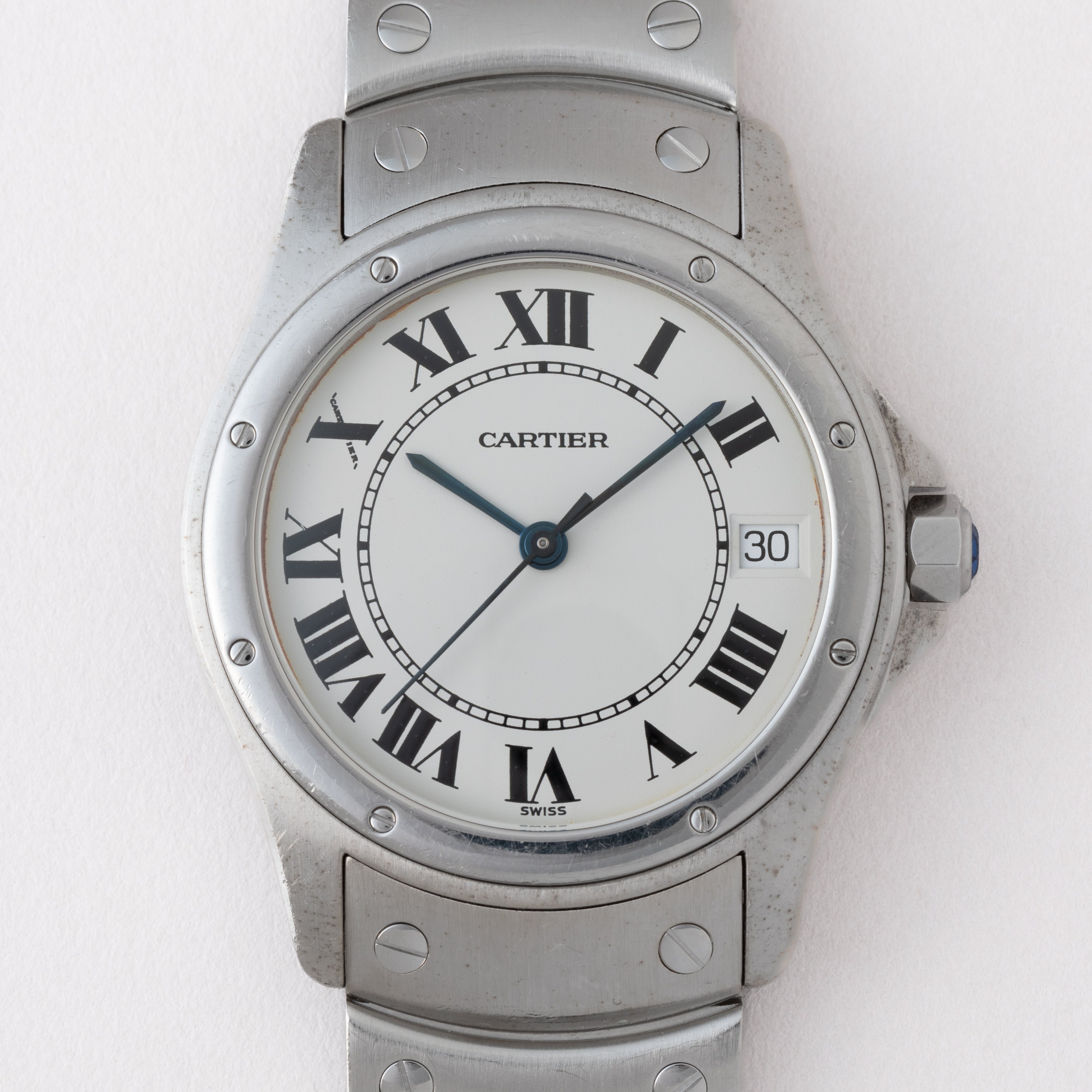 カルティエ サントス ロンド LM 1990年代製 ステンレスケース