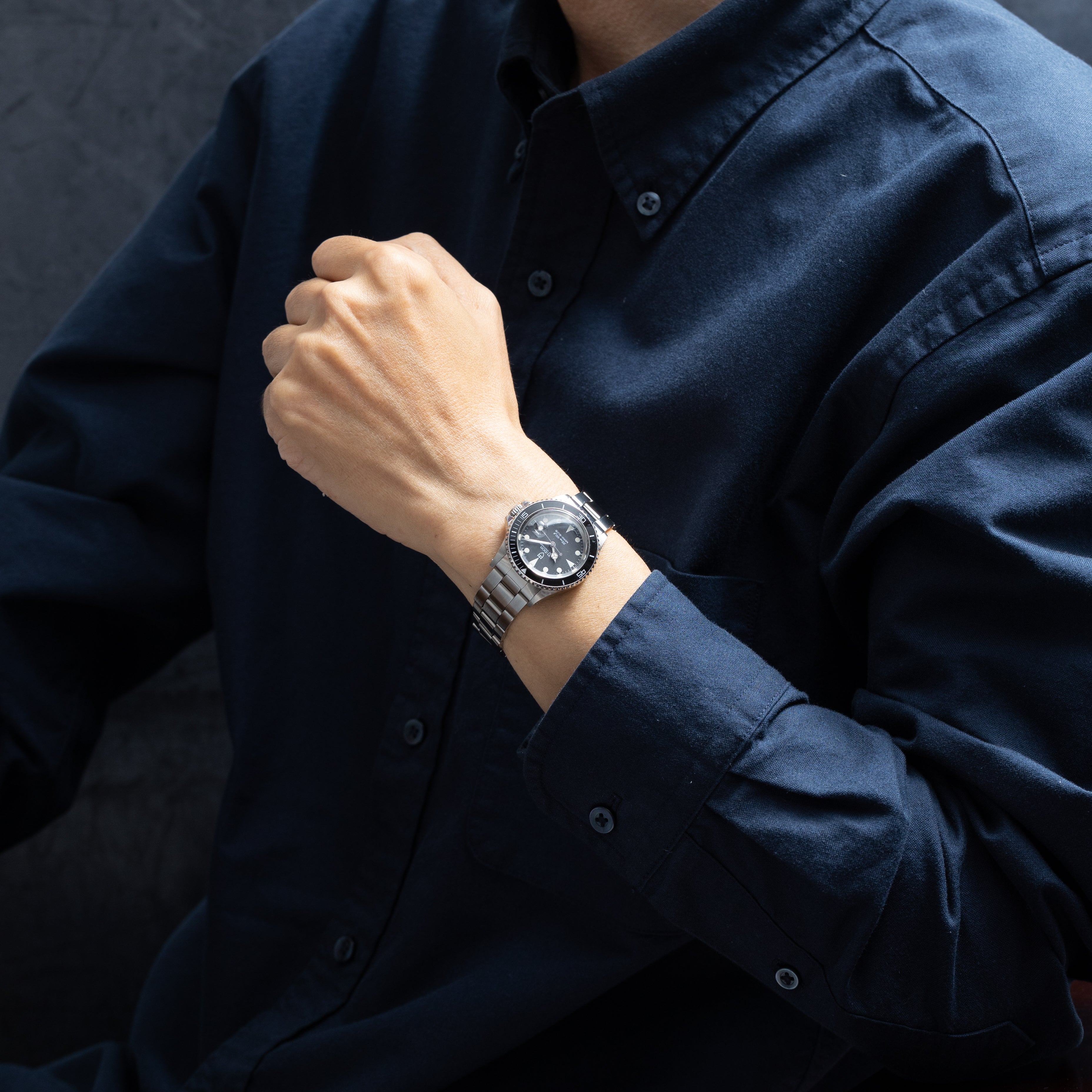 チューダー ミニサブ MINI-SUB 1992年製 王冠リューズ 3連オイスターブレス Ref.73090ブラック