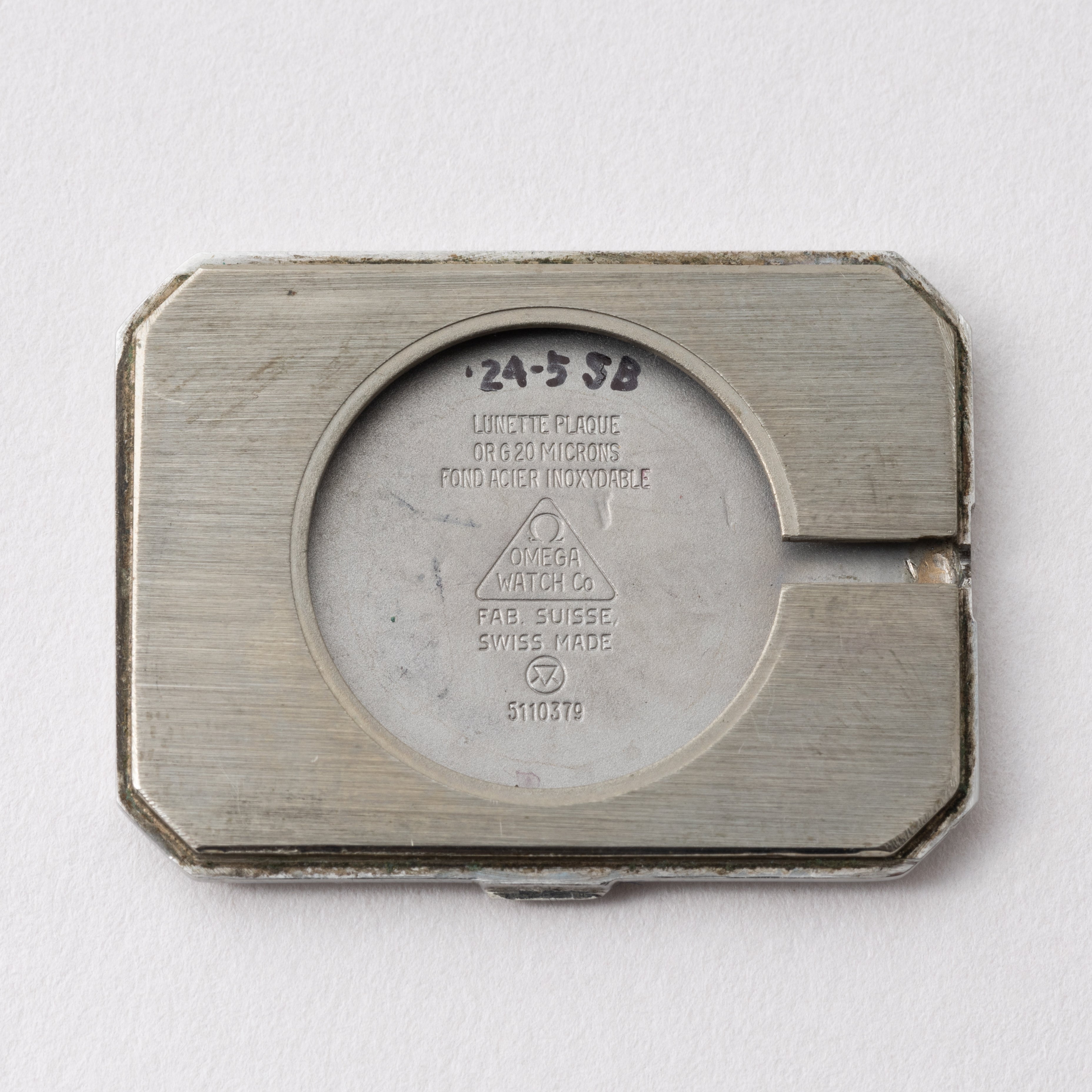 オメガ デ・ヴィル 角型 金張り 1973年製 手巻き Ref.5110379 カットガラス