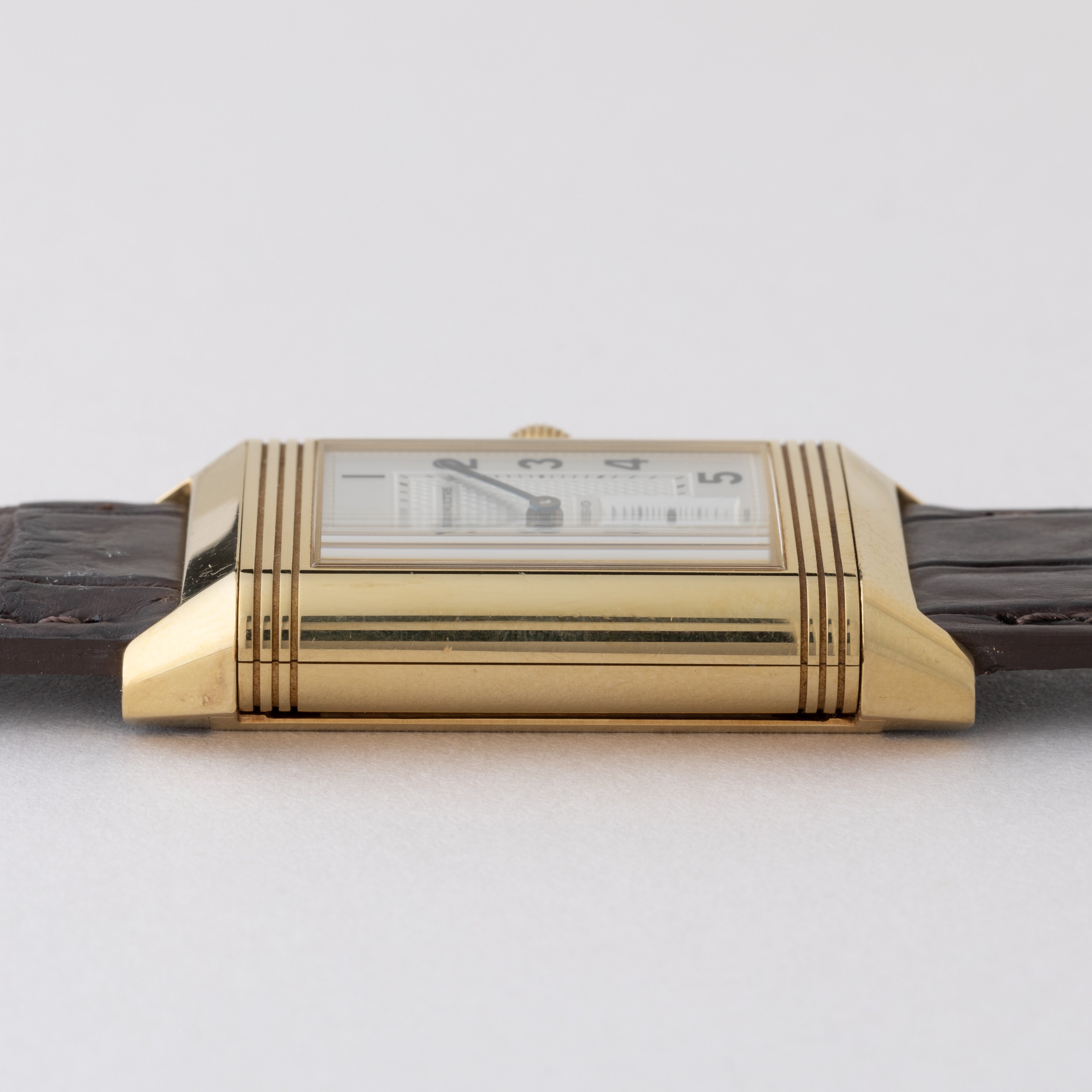 ジャガールクルト レベルソ デュオ ナイト&デイ1990年代後半製 18金無垢 Ref.270.140.542B 純正Dバックル 箱、ギャラ付き