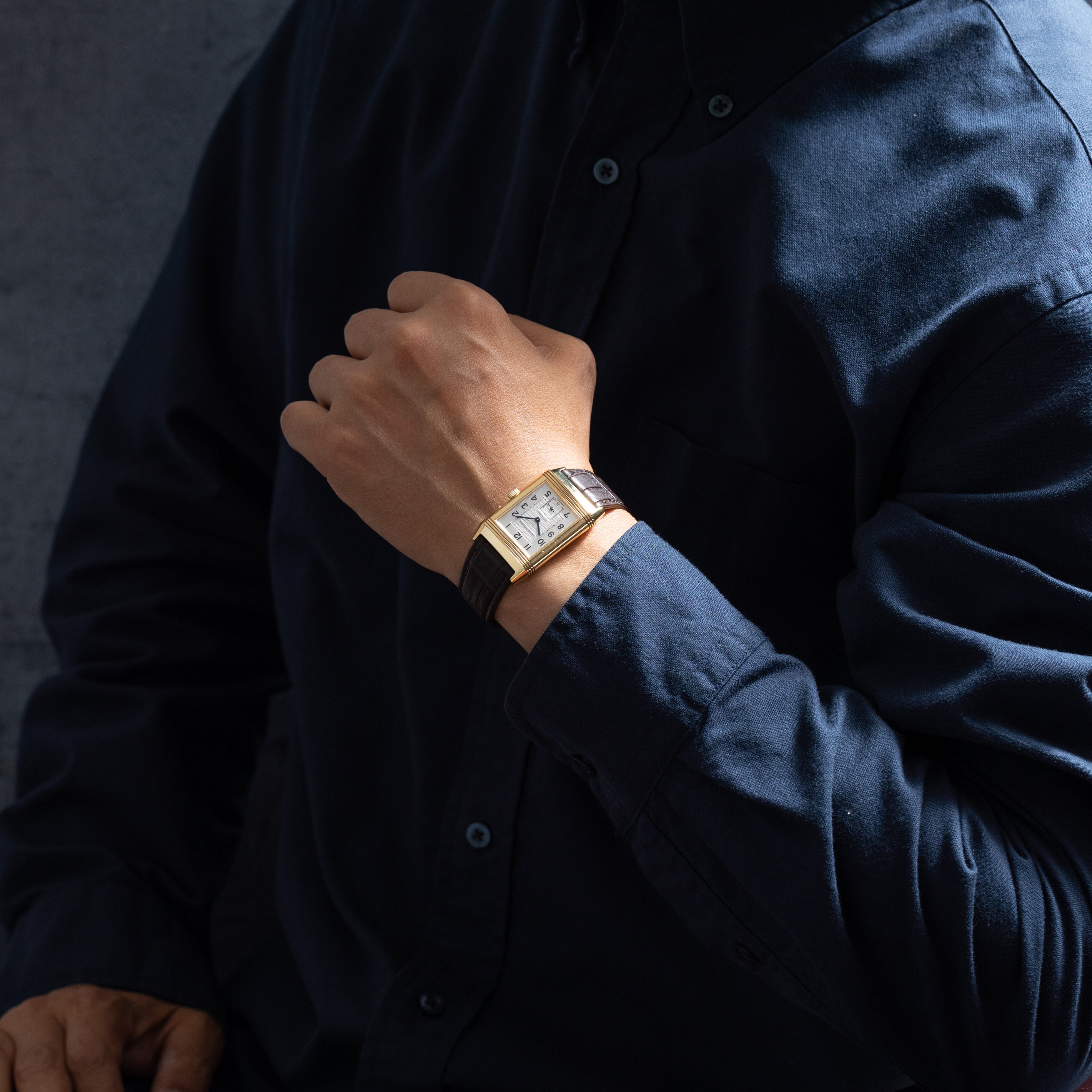 ジャガールクルト レベルソ デュオ ナイト&デイ1990年代後半製 18金無垢 Ref.270.140.542B 純正Dバックル 箱、ギャラ付き