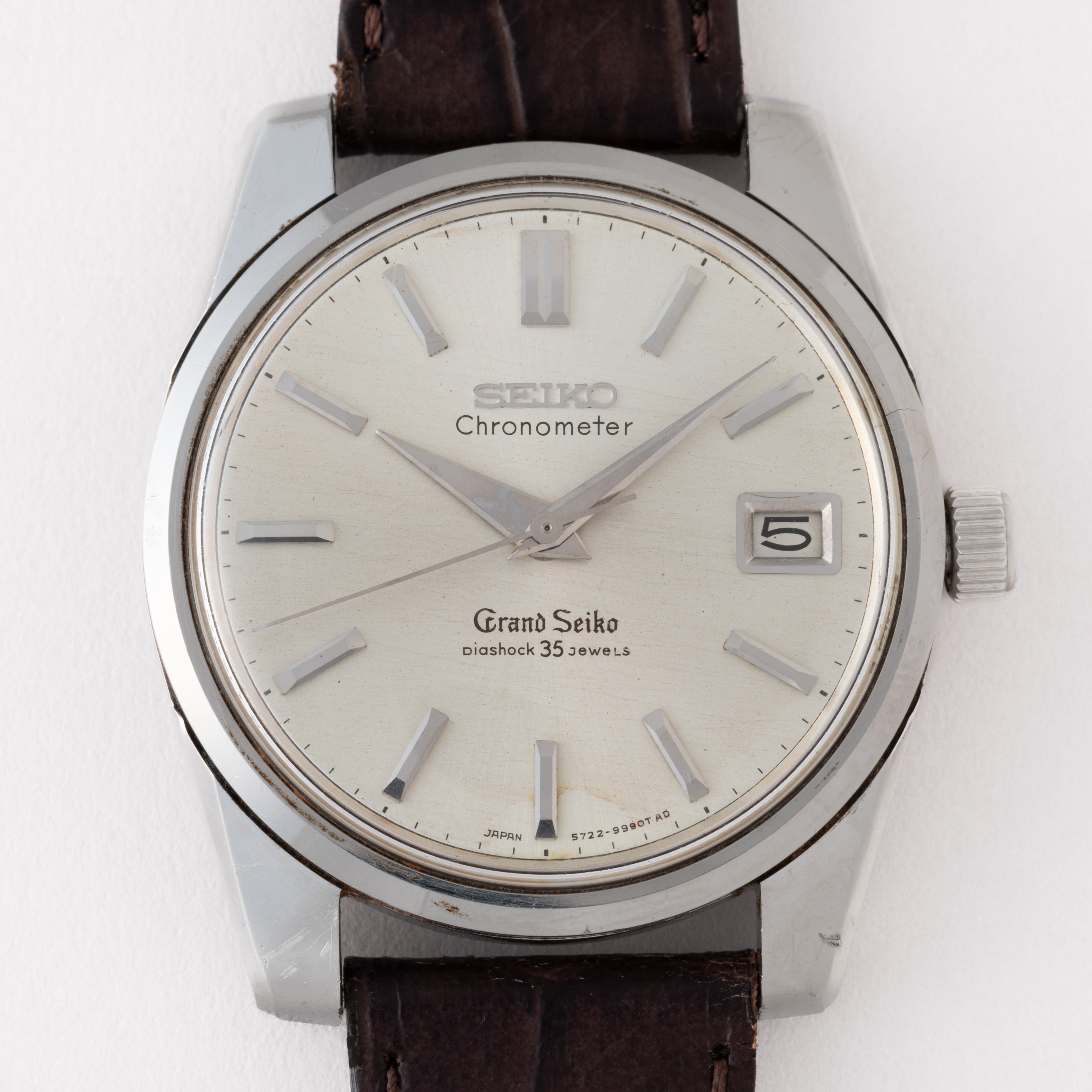 セイコー グランドセイコー セカンドモデル前期 57GS 1965年製 Ref.5722-9990 ライオンメダリオン