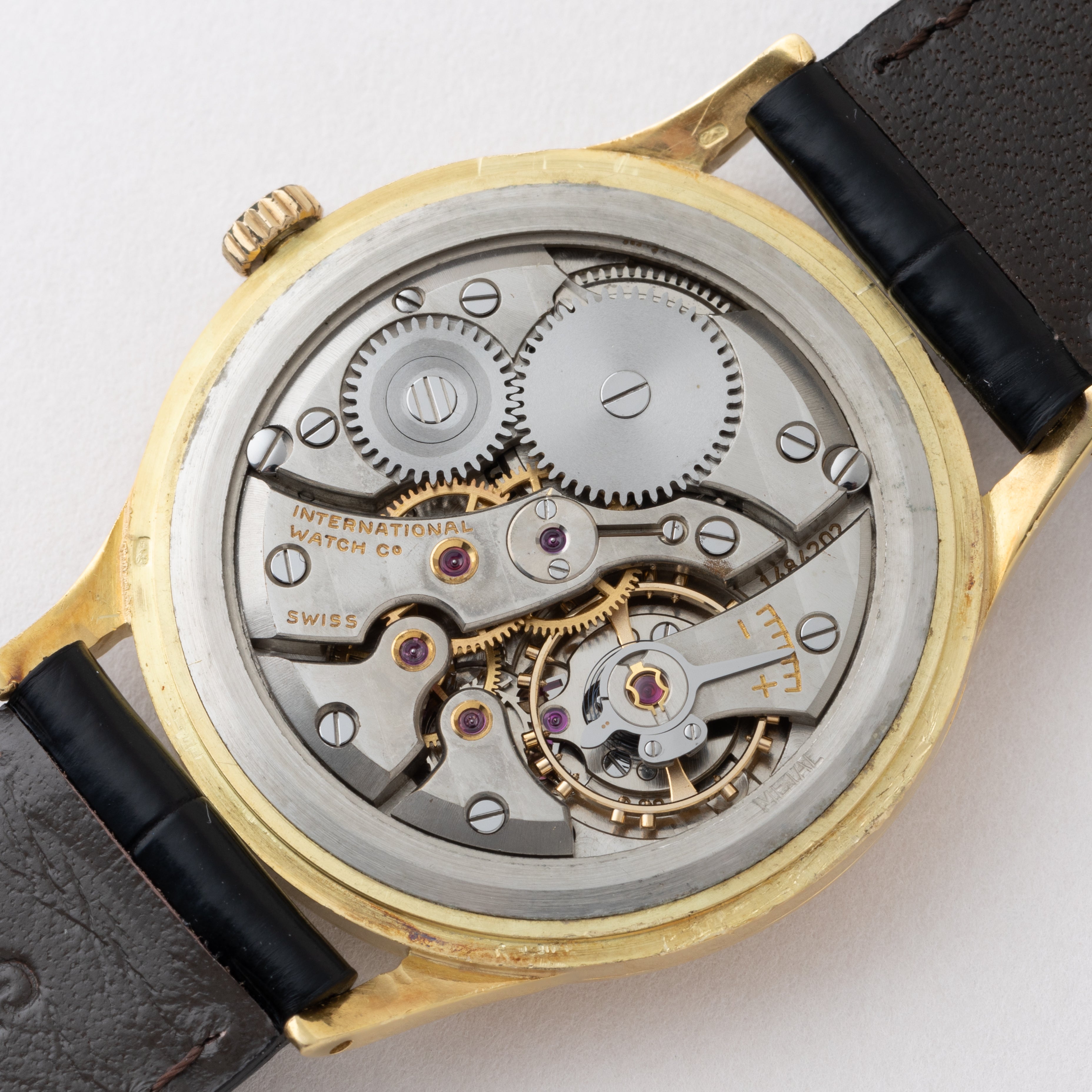 IWC 18金無垢ラウンドケース 1959年製 Cal.89 手巻き オールドインター