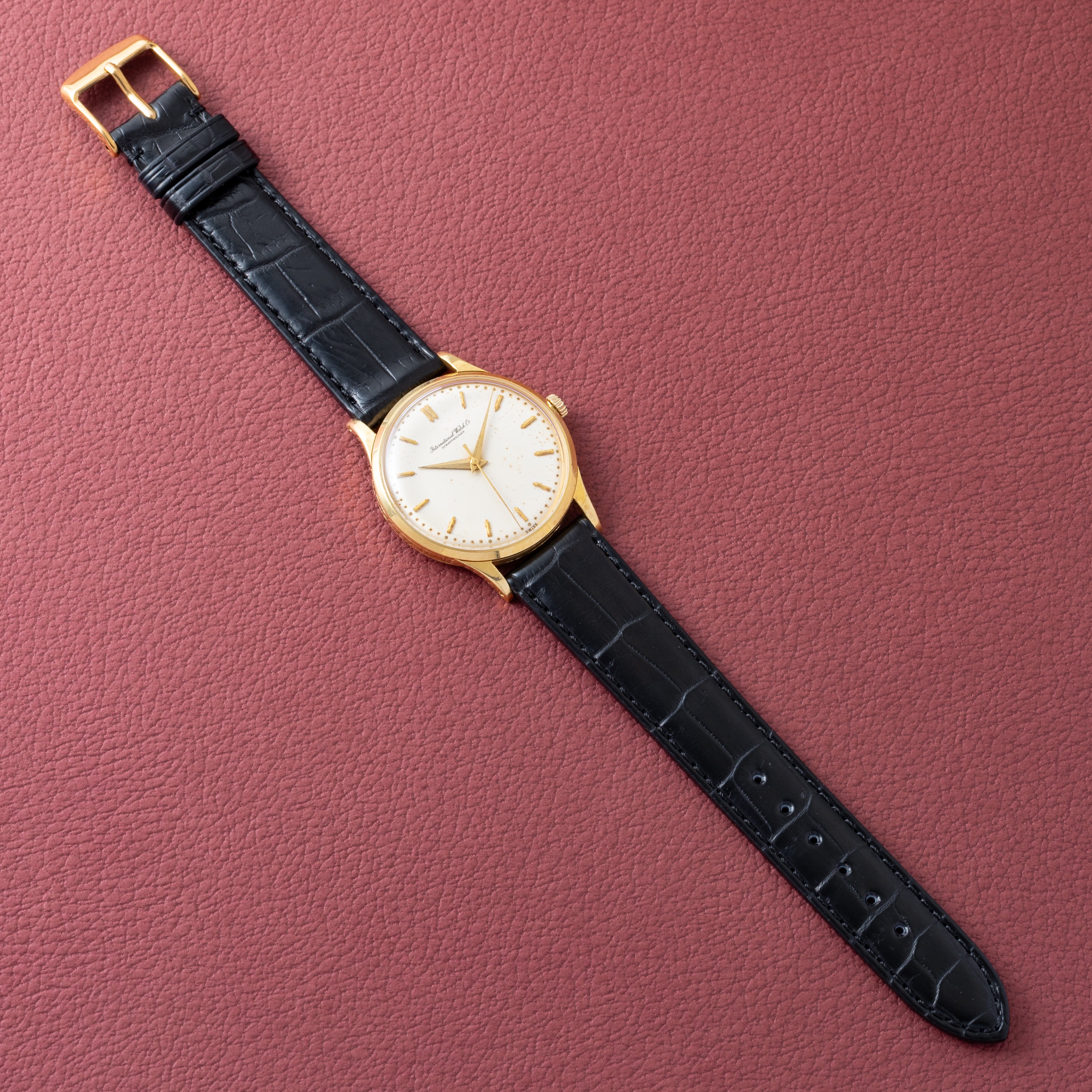 IWC 18金無垢ラウンドケース 1959年製 Cal.89 手巻き オールドインター