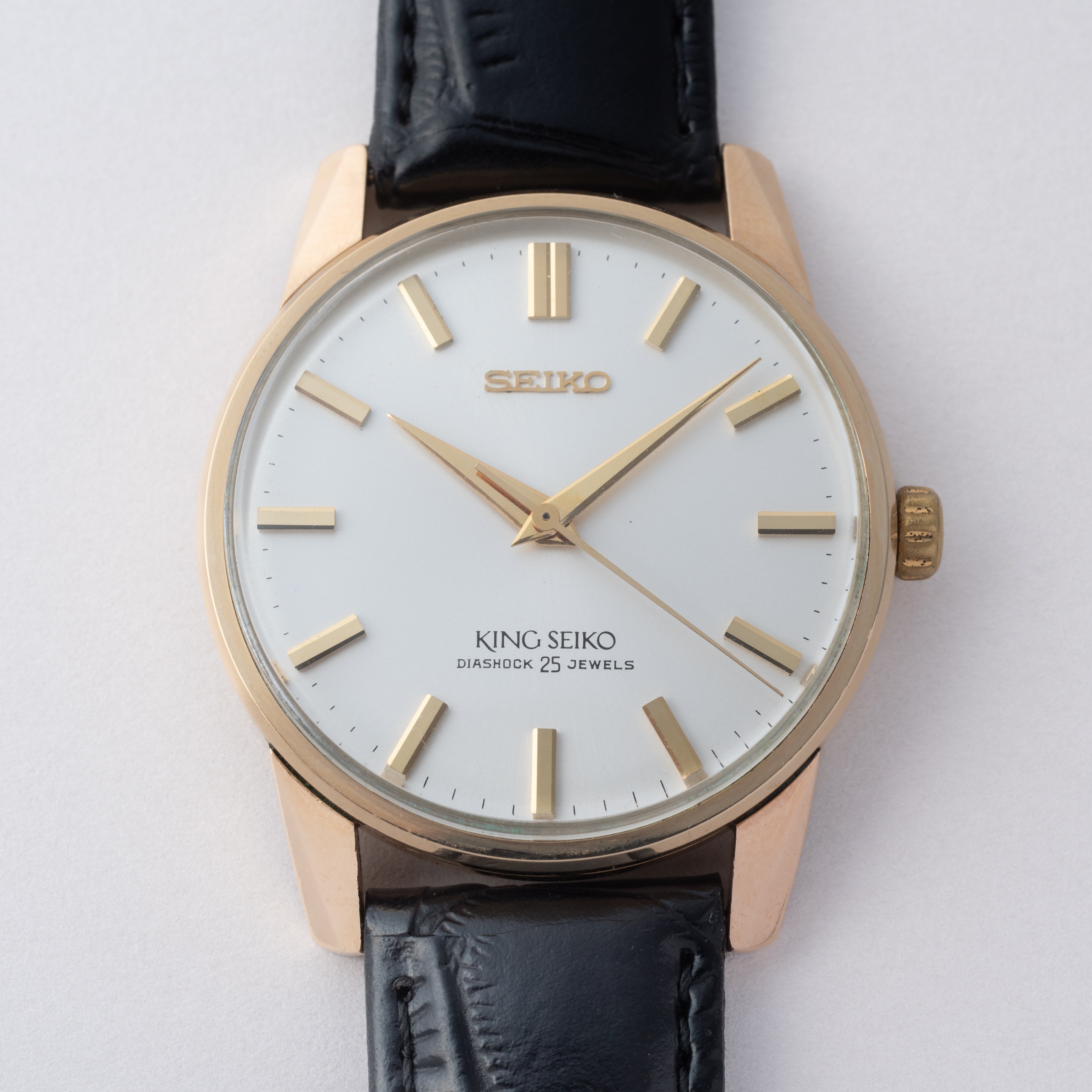 キングセイコー 44KS 手巻き 1967年製 AGF 金張り 楯メダリオン