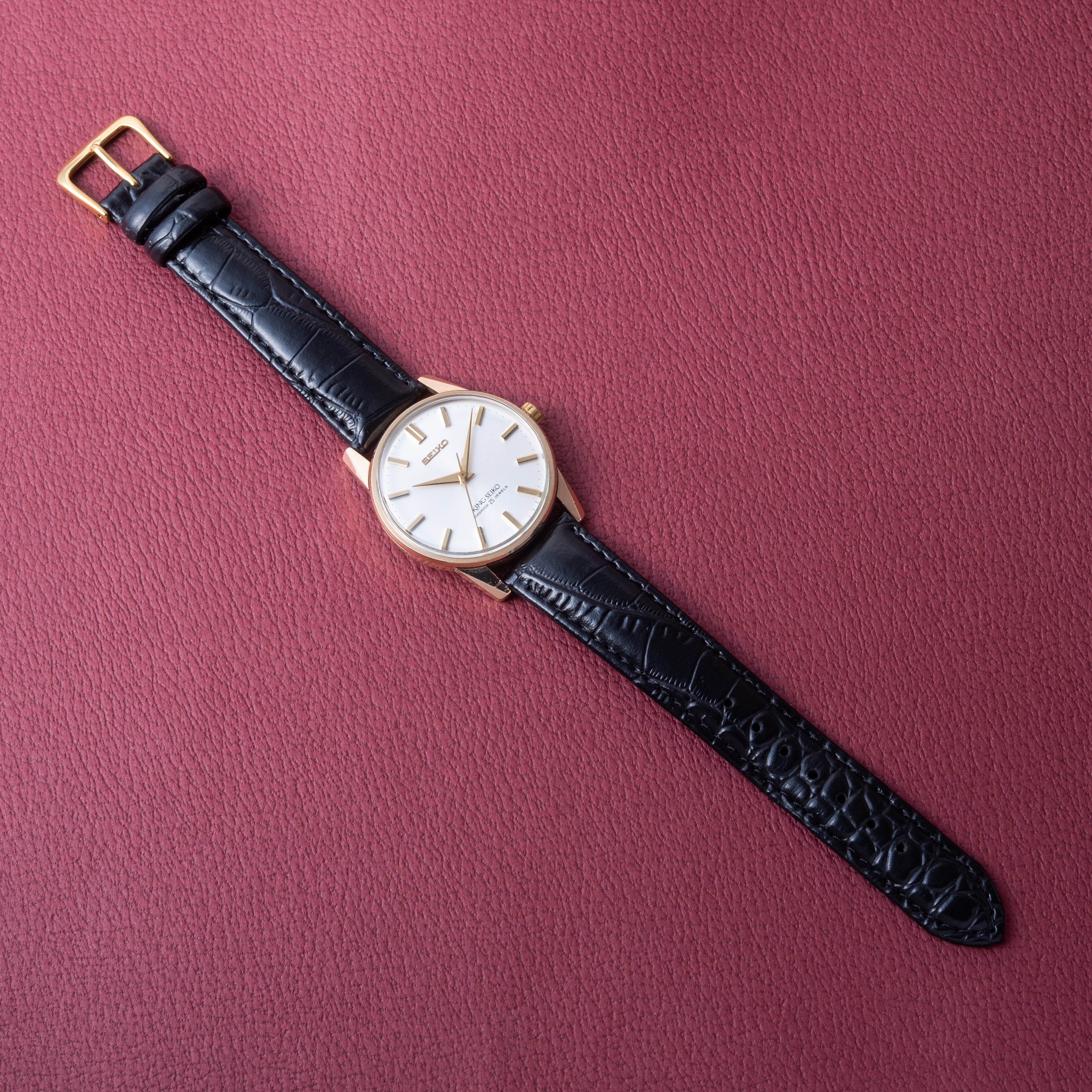 キングセイコー 44KS 手巻き 1967年製 AGF 金張り 楯メダリオン