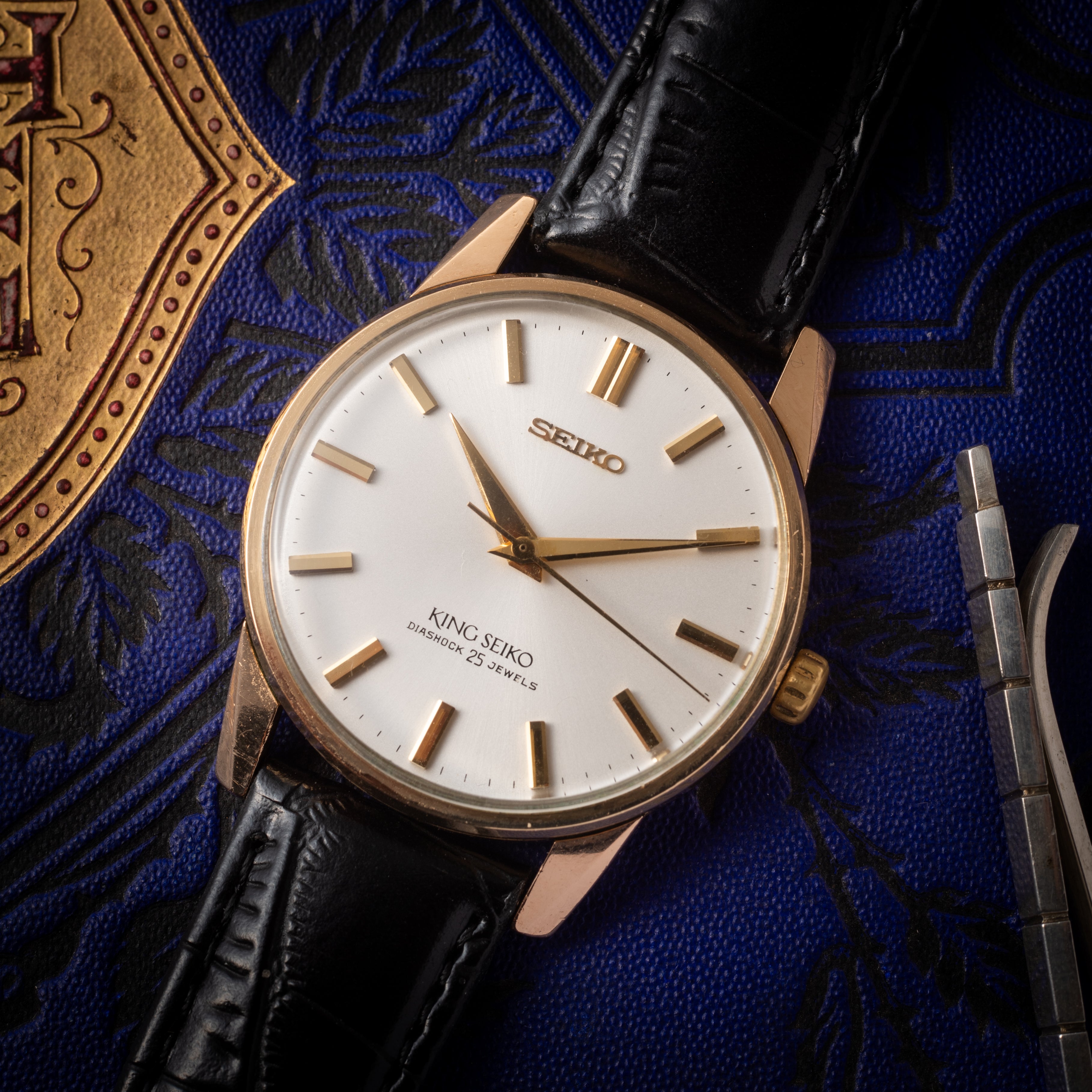 キングセイコー 44KS 手巻き 1967年製 AGF 金張り 楯メダリオン