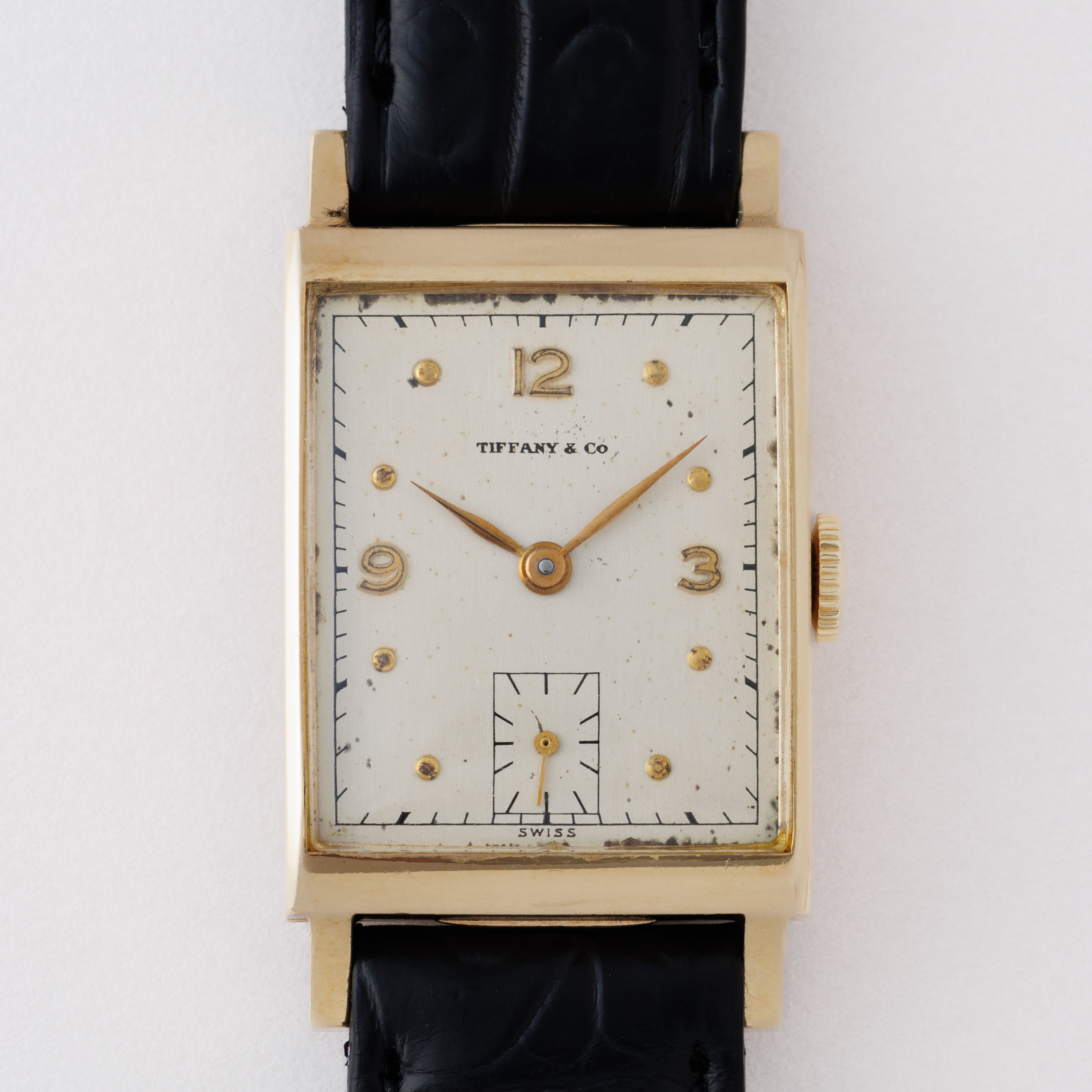 ティファニー レクタンギュラー 1940年代製 14金イエローゴールド 手巻き