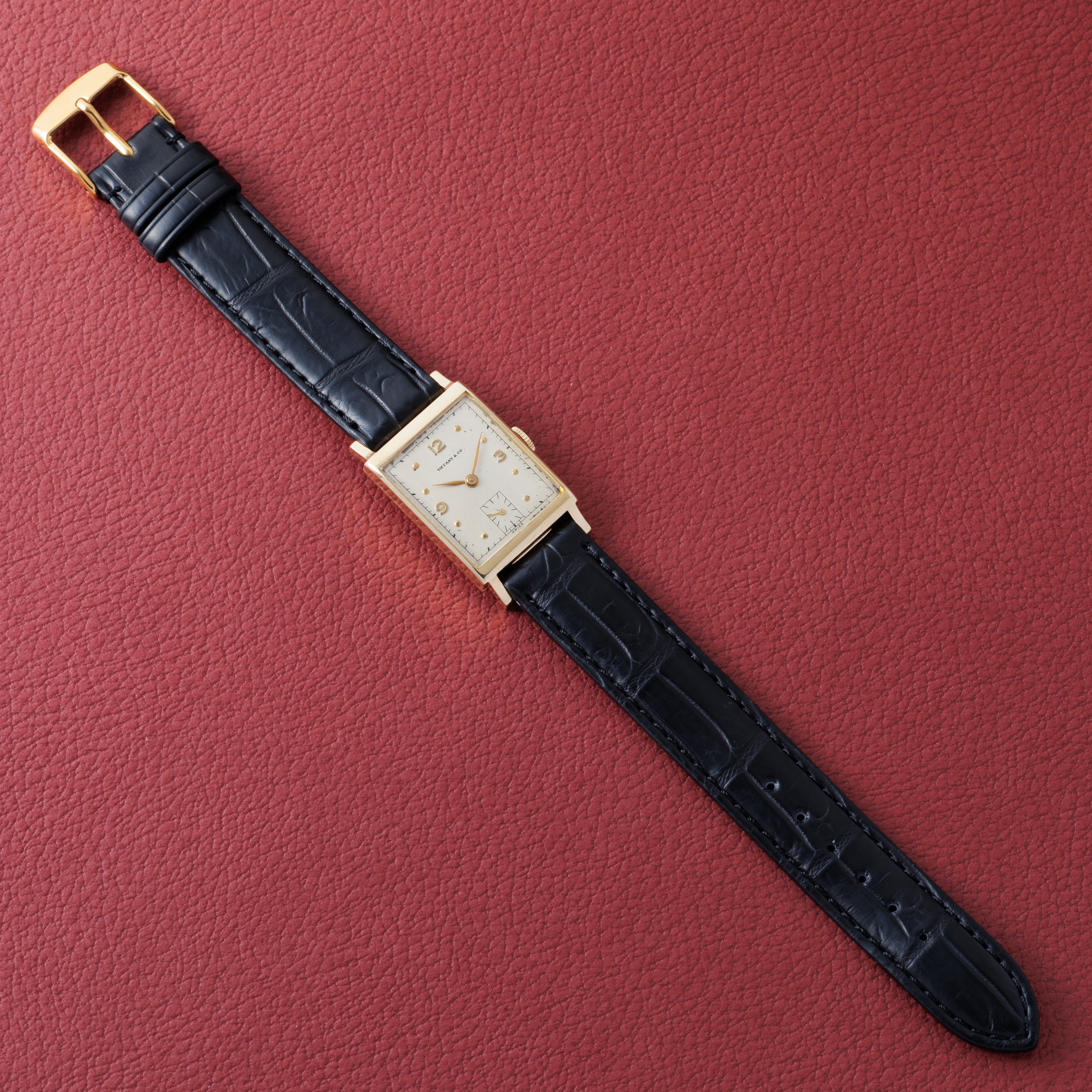 ティファニー レクタンギュラー 1940年代製 14金イエローゴールド 手巻き