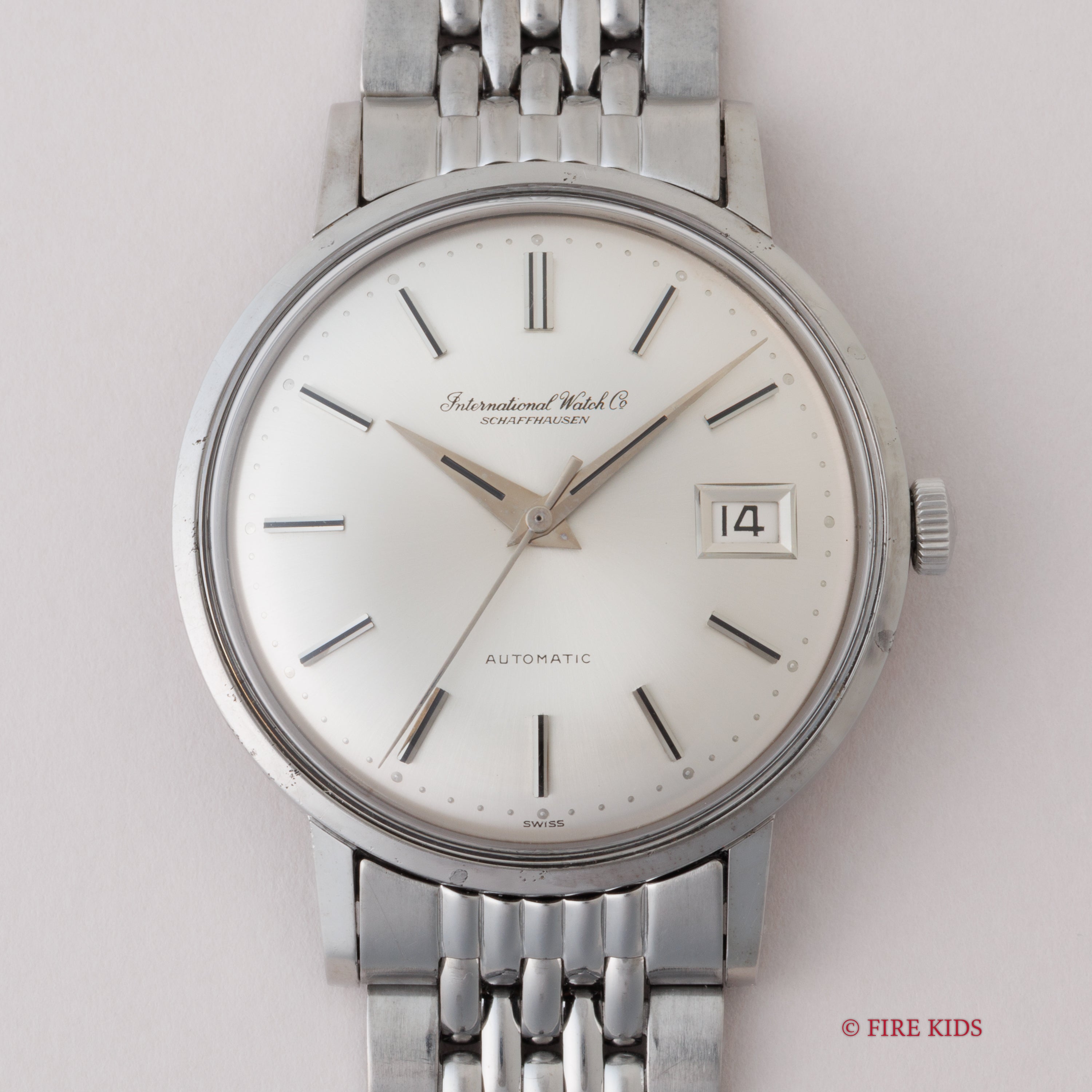 IWC ラウンド オートマチック 1966年製 R804A Cal.8541 純正GFブレス ギャラ付き