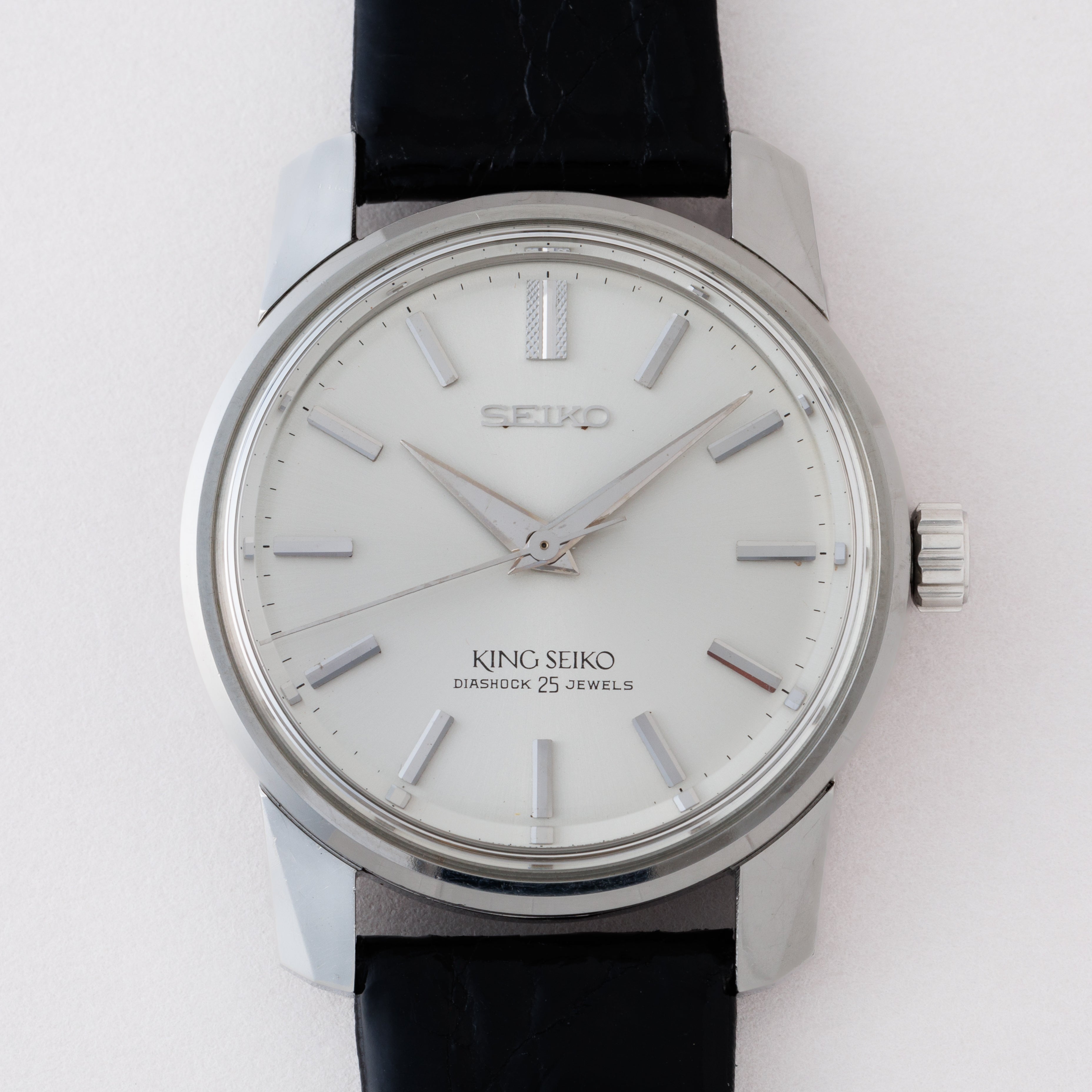 セイコー 44キングセイコー前期 1965年製 Ref.44-9990 盾メダリオン 純正尾錠付き