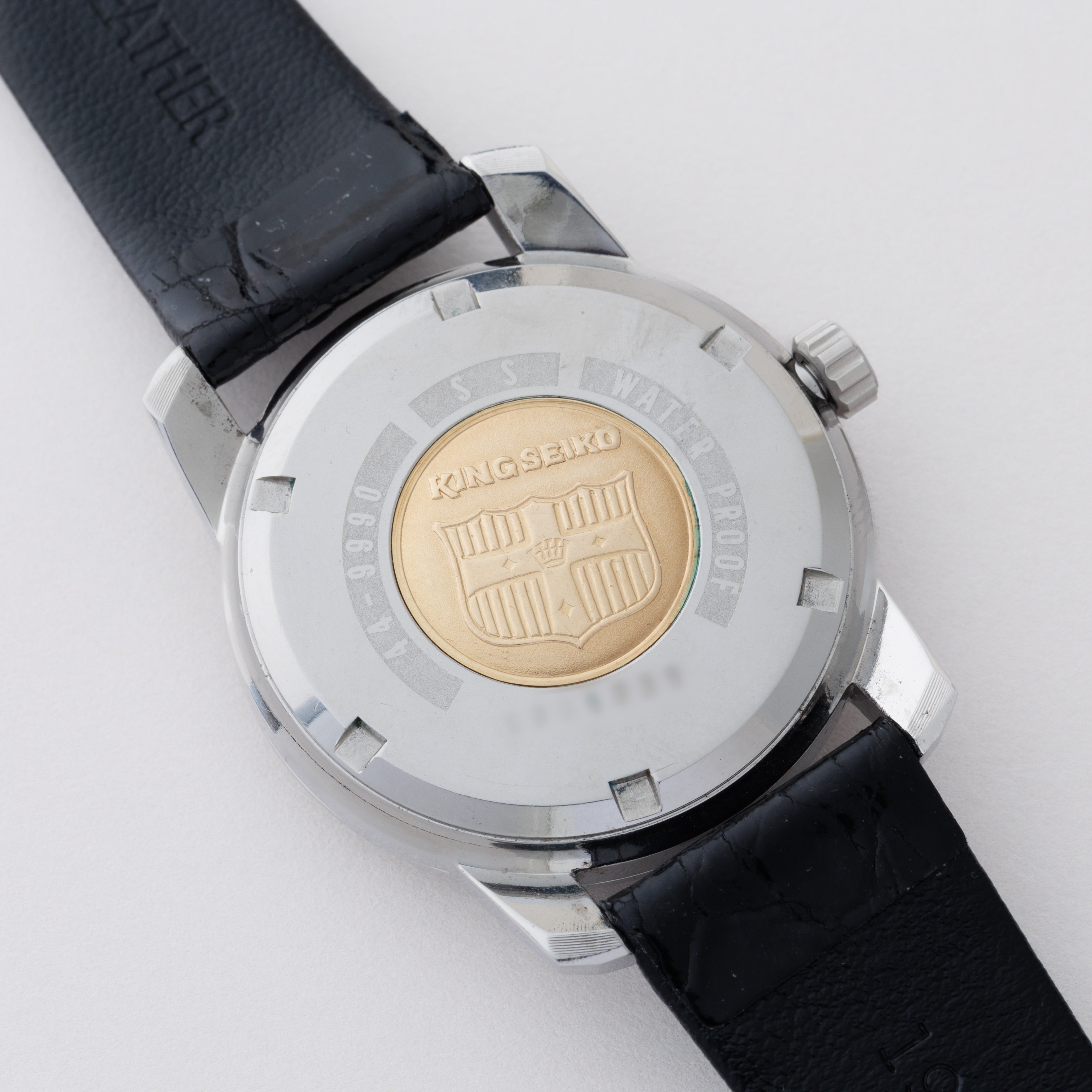 セイコー 44キングセイコー前期 1965年製 Ref.44-9990 盾メダリオン 純正尾錠付き
