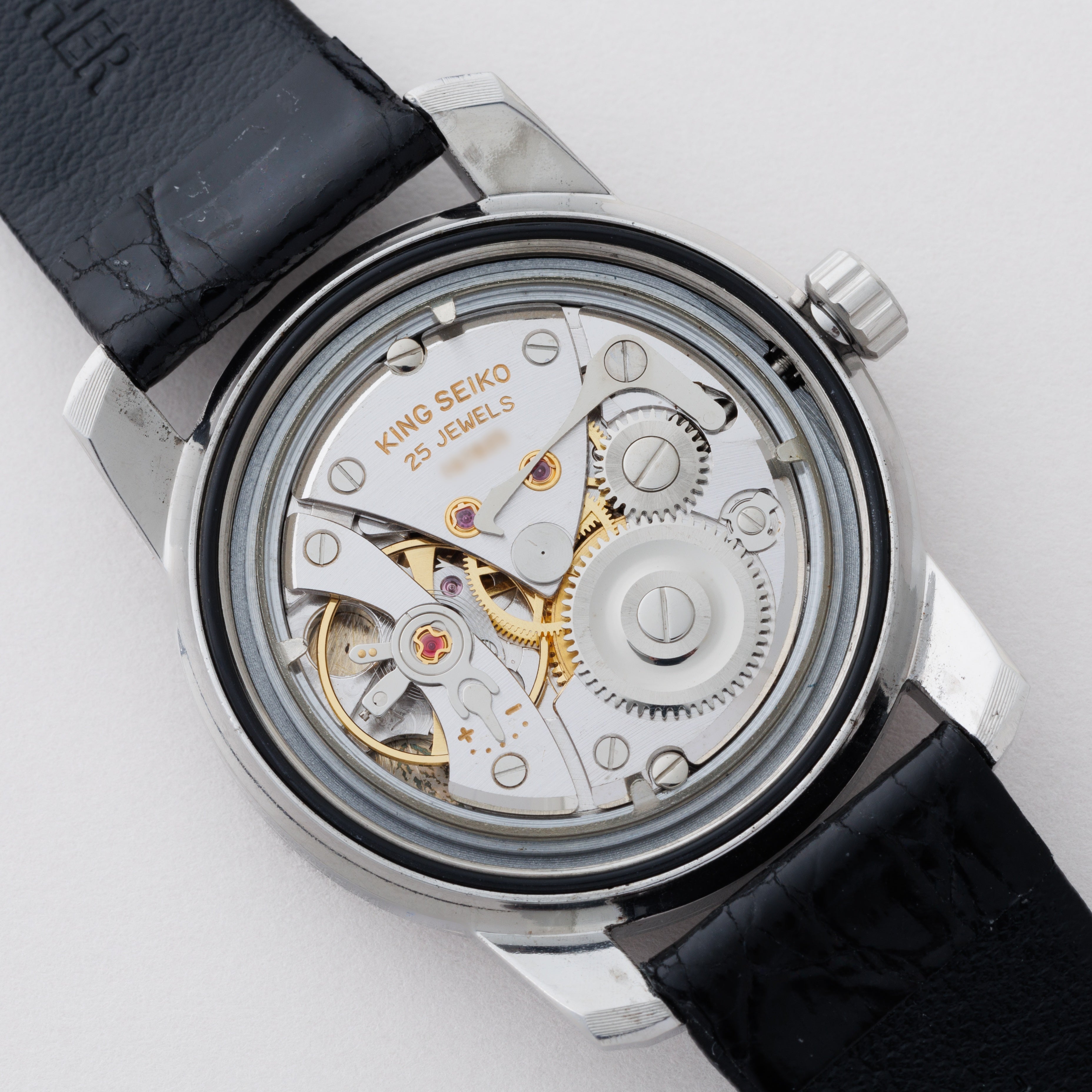 セイコー 44キングセイコー前期 1965年製 Ref.44-9990 盾メダリオン 純正尾錠付き