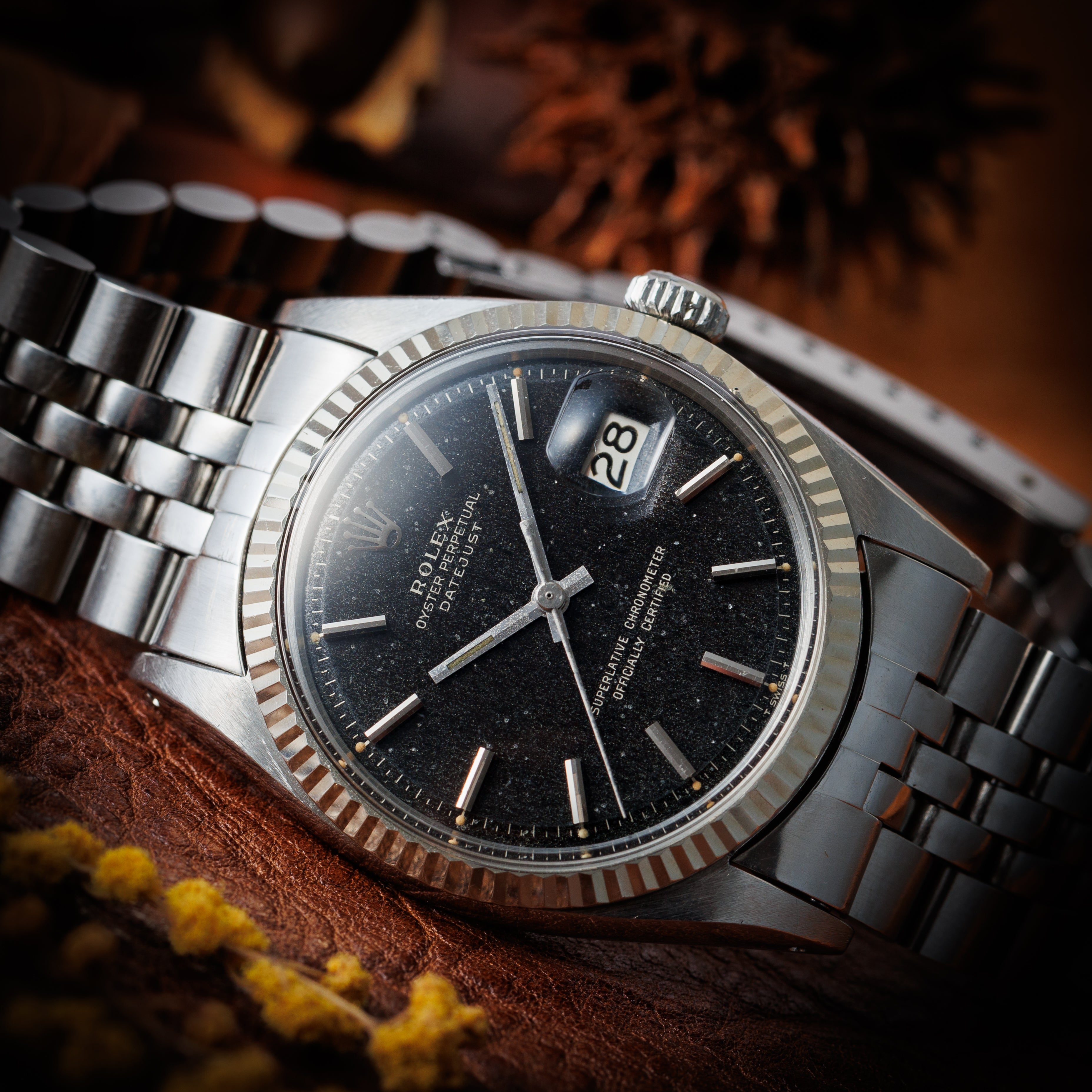 ロレックス デイトジャスト 1966年製 Ref.1601 ギャラクシーダイヤル 純正USブレス付き