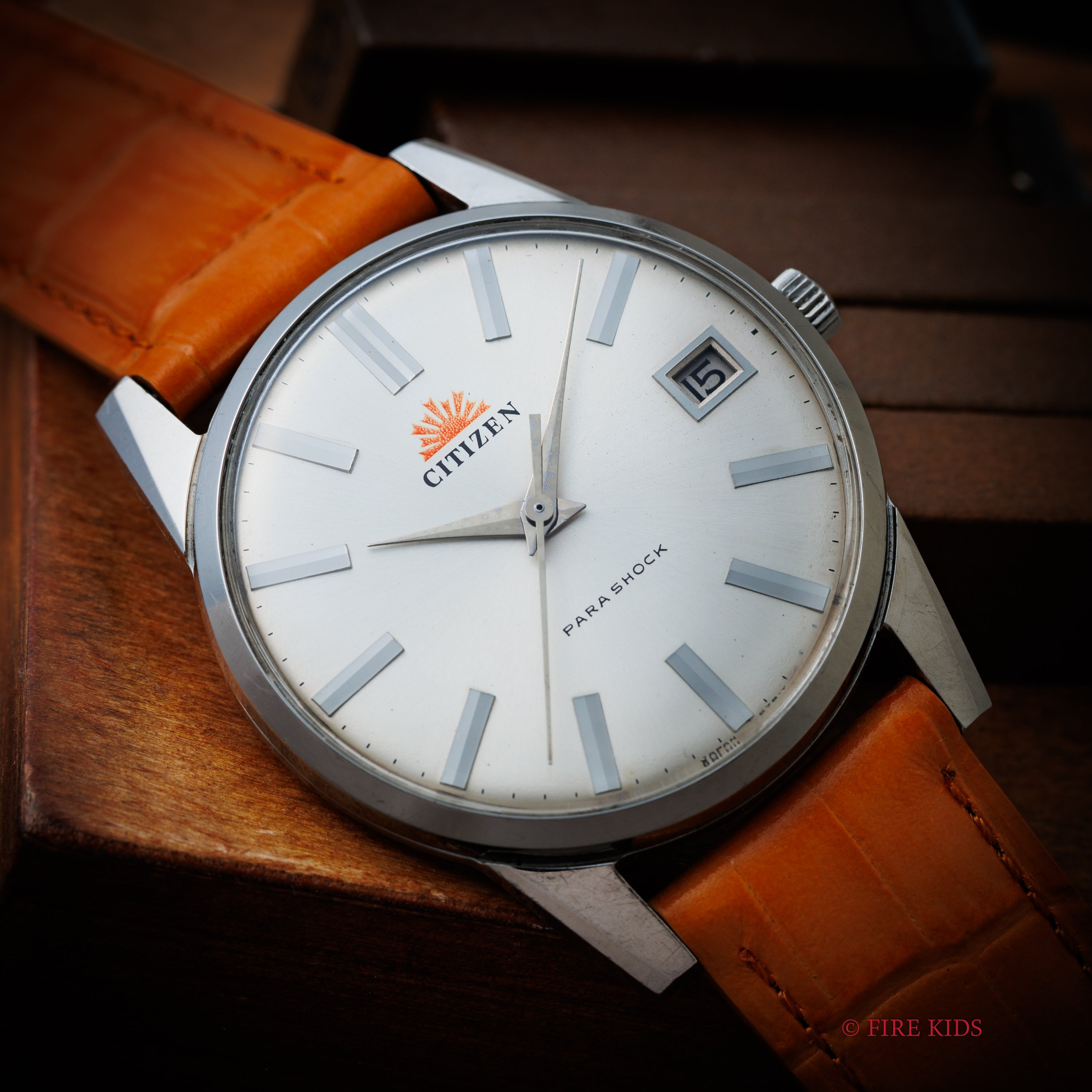 シチズン ラウンドケース パラショック 中三針 朝日新聞 1960