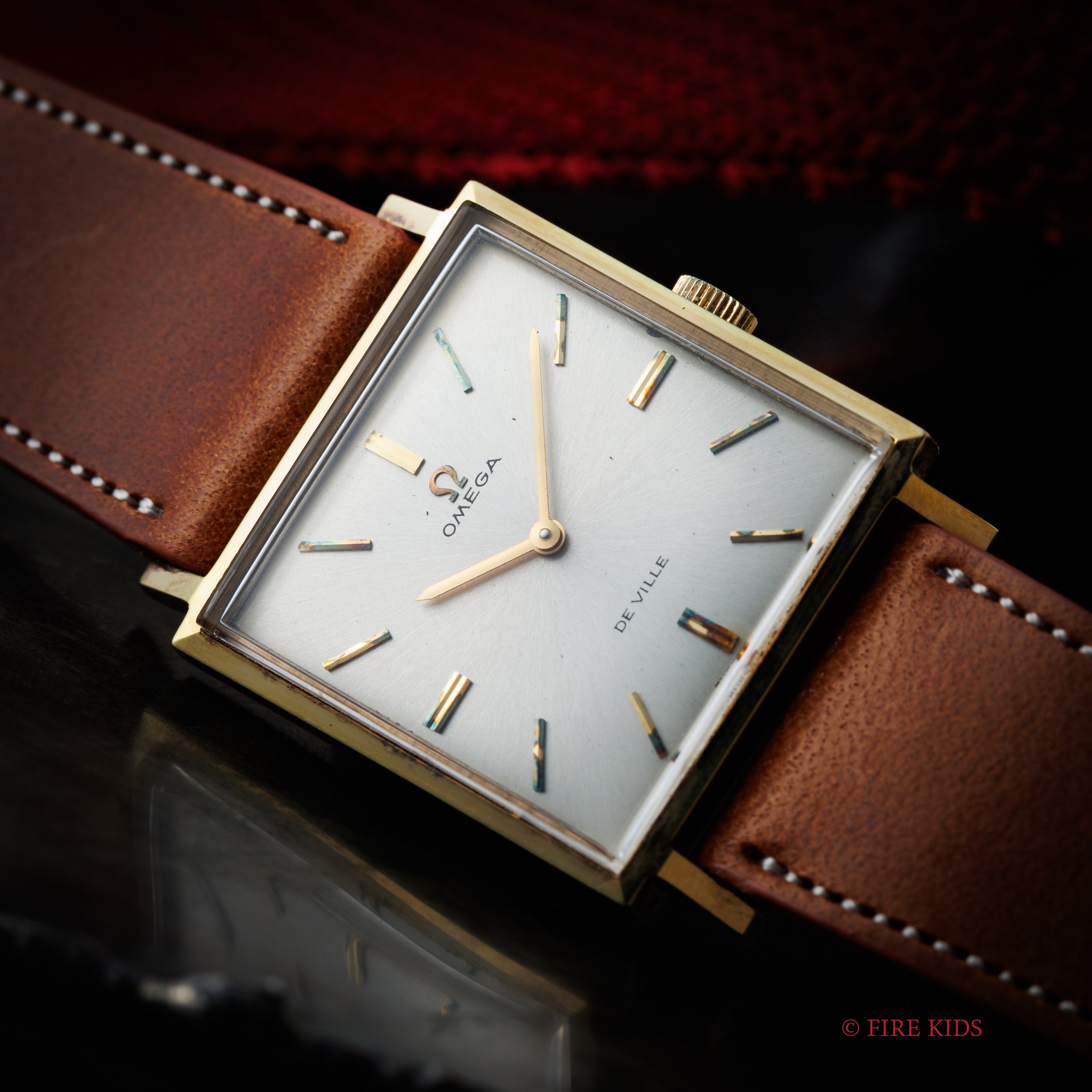 オメガ デ・ヴィル 1969年製 スクエアケース 金張り 手巻き ノンデイト