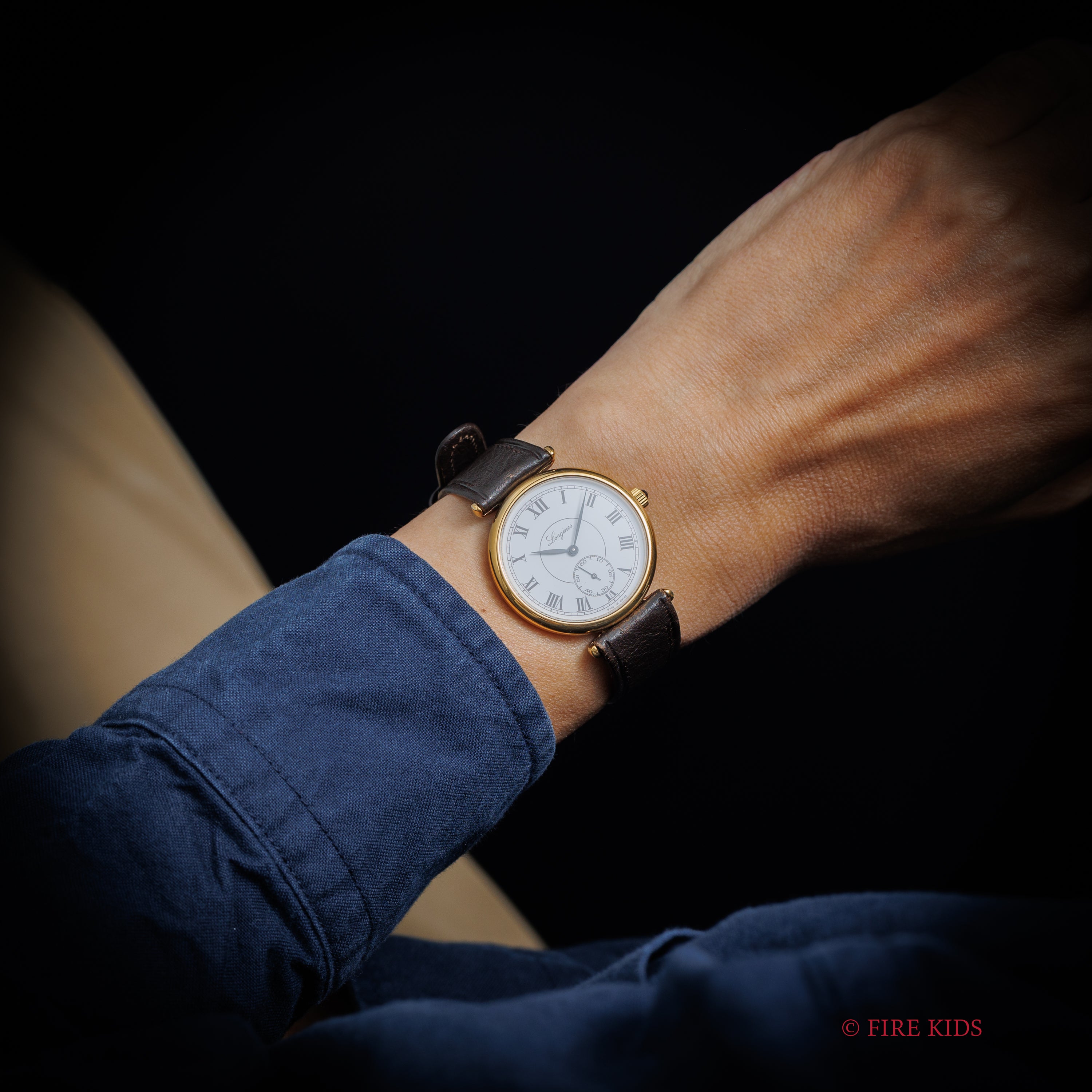 ロンジン 1982年製 150周年記念モデル スモールセコンド ローマンダイヤル 手巻