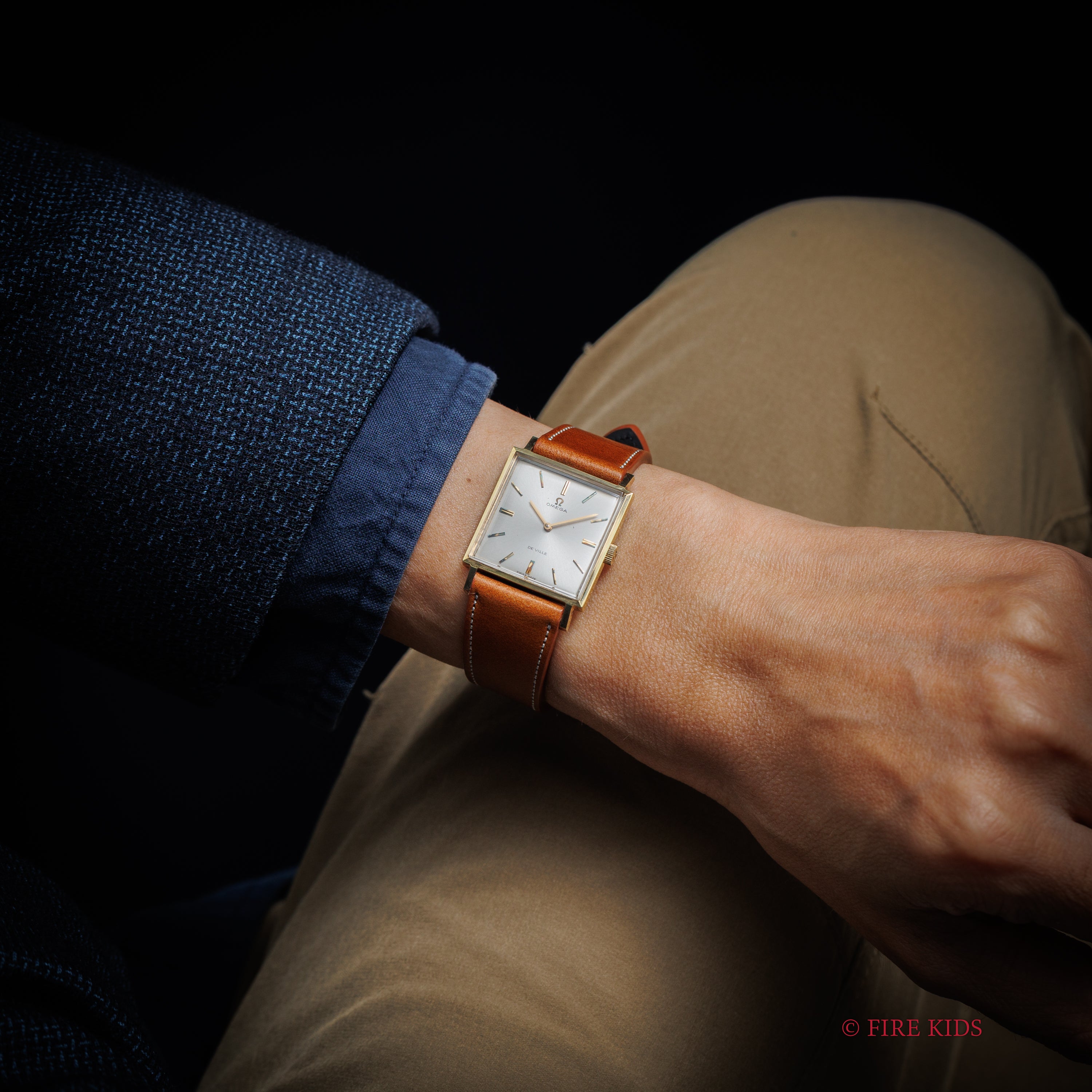 オメガ デ・ヴィル 1969年製 スクエアケース 金張り 手巻き ノンデイト