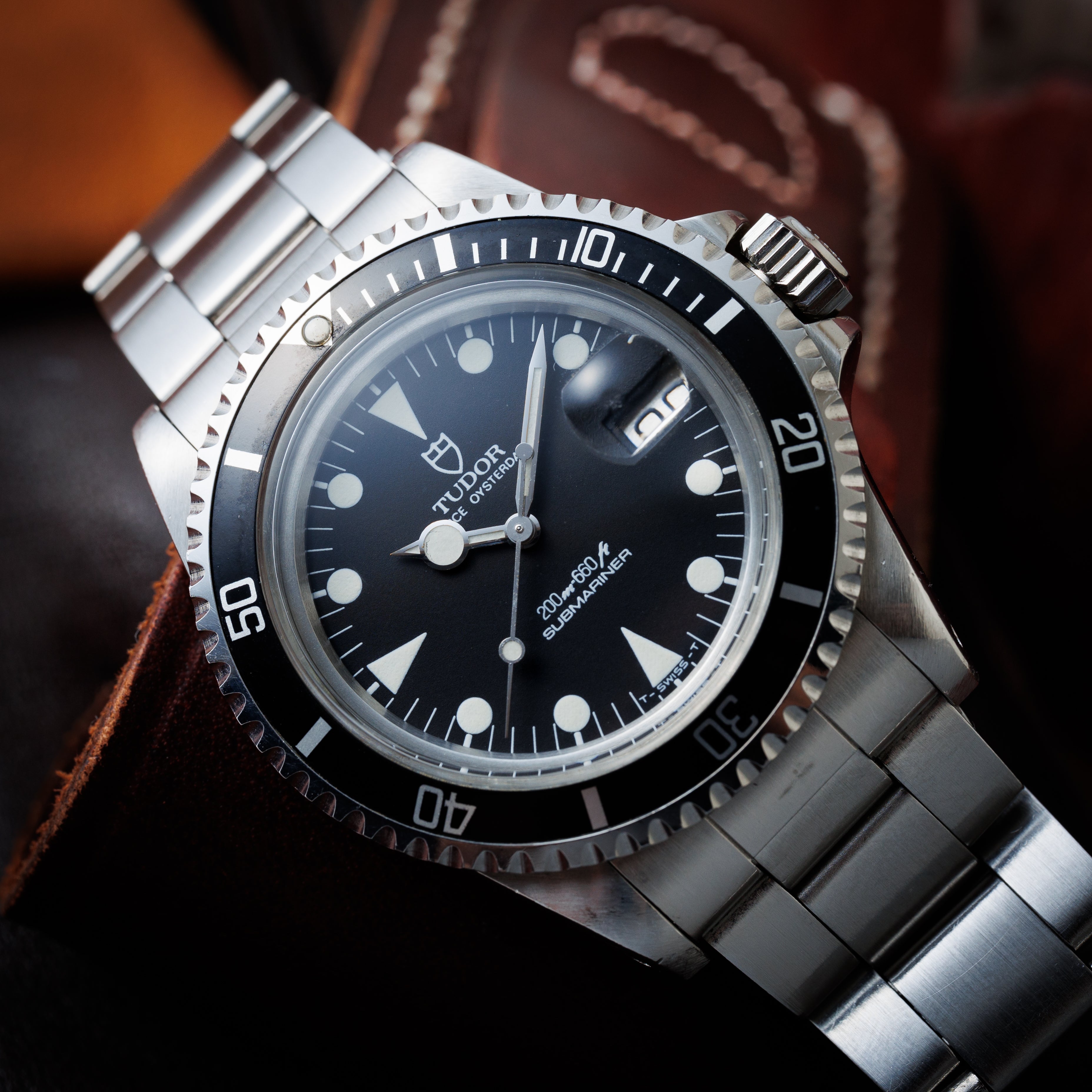 チューダー サブマリーナ 1987年製 Ref.76100 ロリポップ トリチウム夜光 純正ブレス