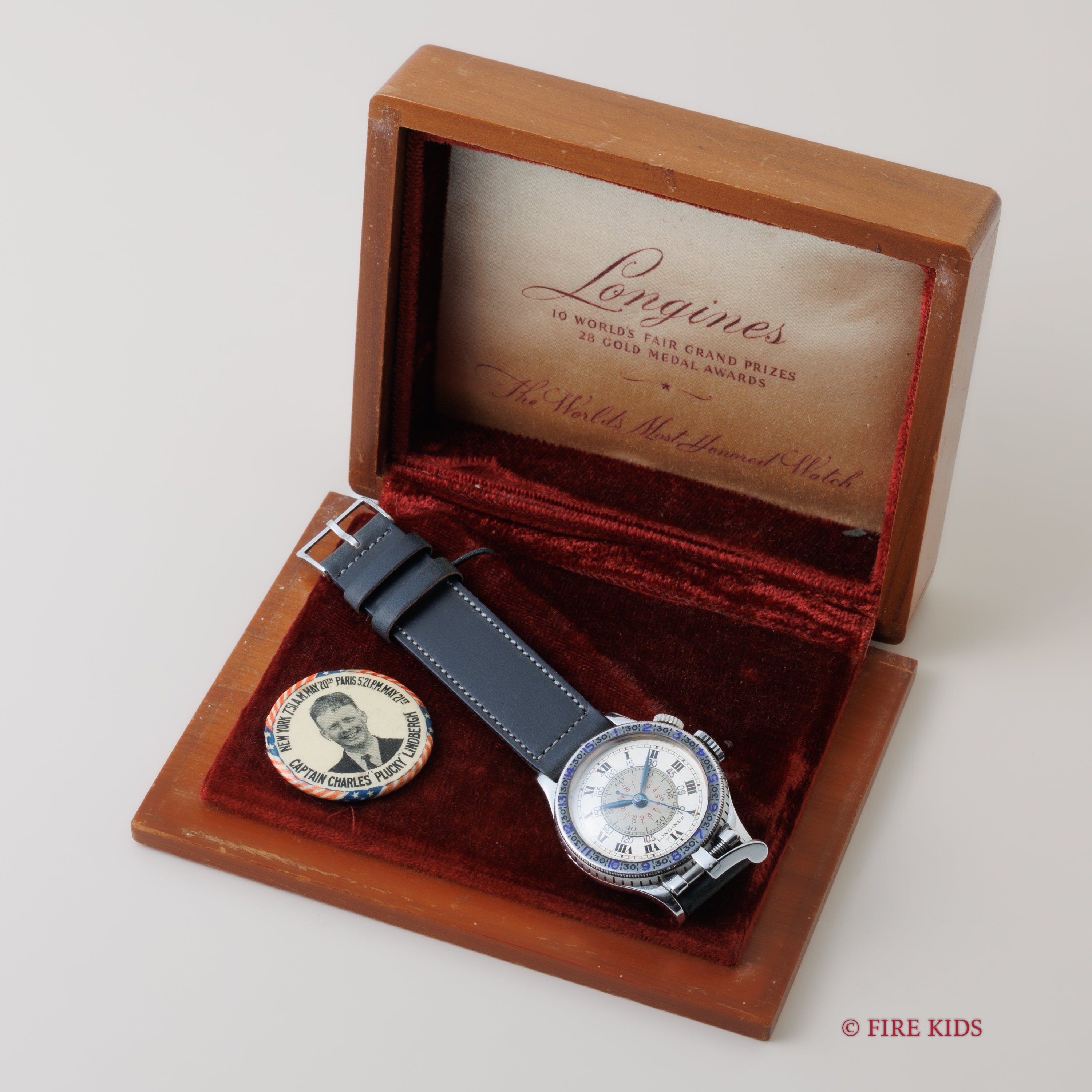 ロンジン リンドバーグ 1949年製 アワーアングルウォッチ レバー式ベゼルロック Cal.12L