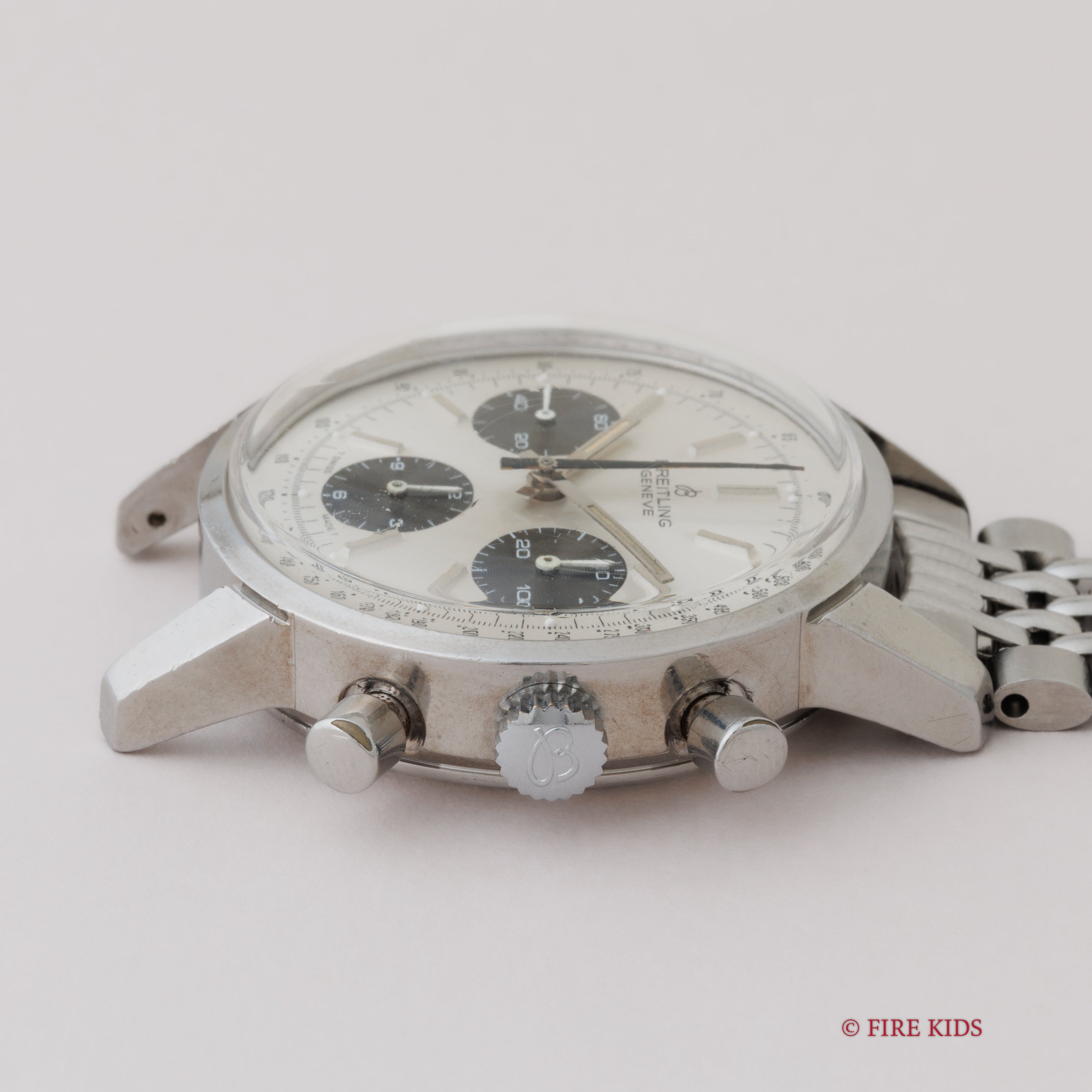 ブライトリング 1970年代製 3レジスター クロノグラフ SS 手巻 バルジュー7736