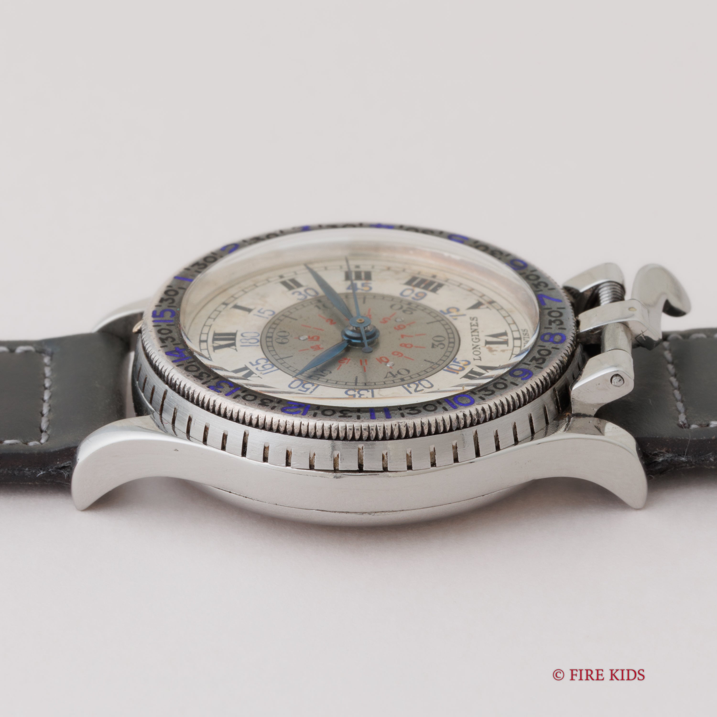 ロンジン リンドバーグ 1949年製 アワーアングルウォッチ レバー式ベゼルロック Cal.12L