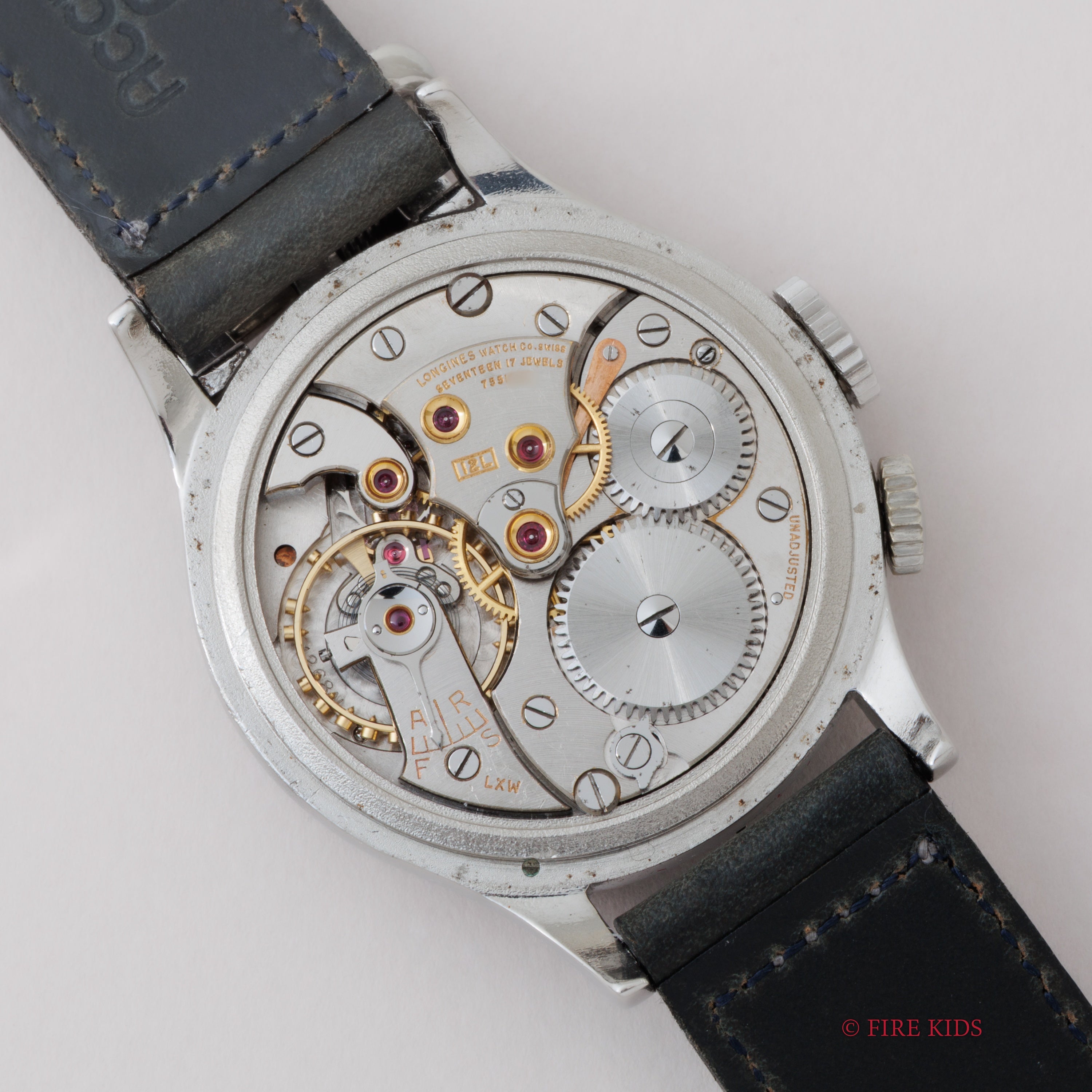 ロンジン リンドバーグ 1949年製 アワーアングルウォッチ レバー式ベゼルロック Cal.12L