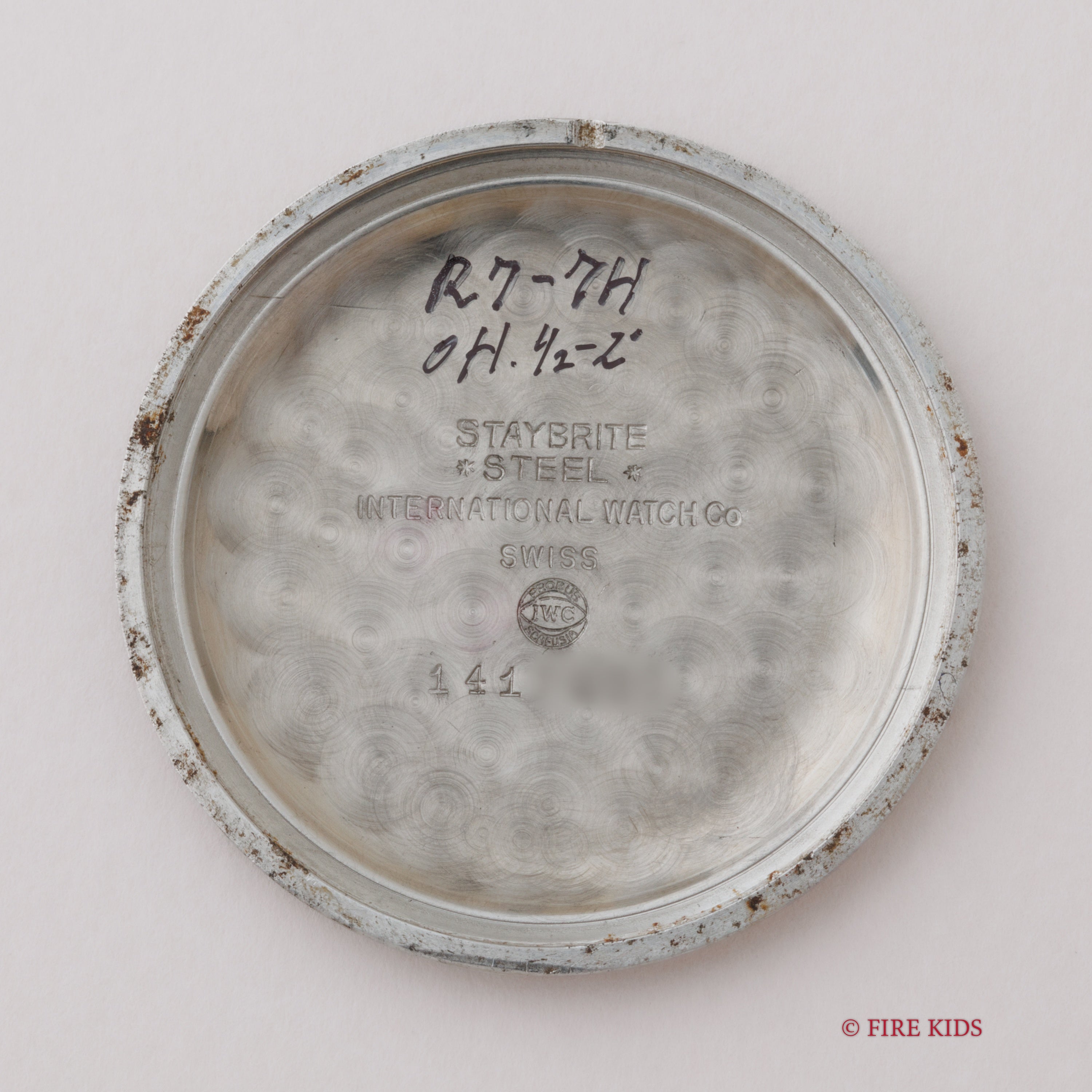 IWC Cal.89 手巻き ラウンドケース 1957年製 砲弾インデックス