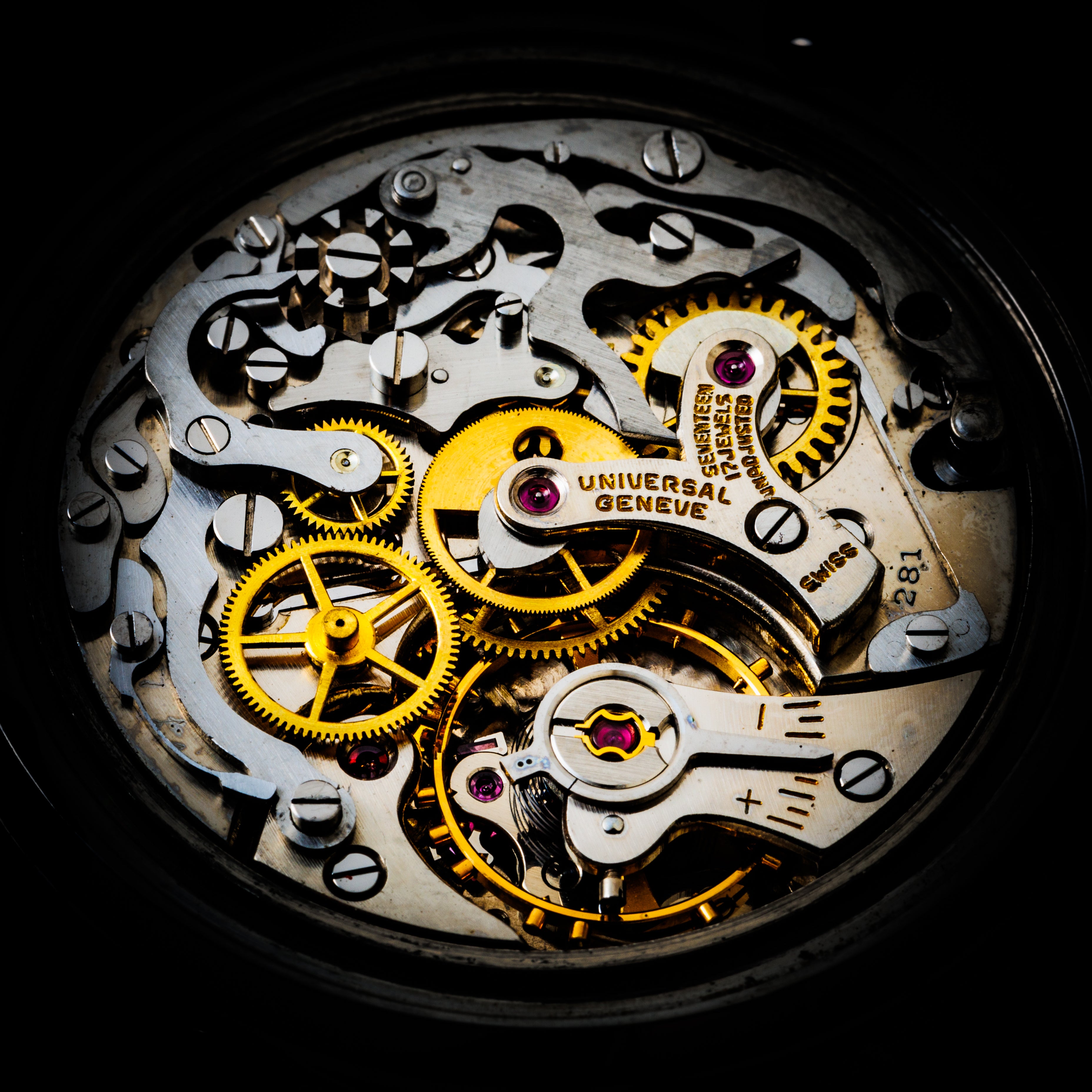 ユニバーサルジュネーブ トリコンパックス 1960年代製 Cal.281 手巻き Ref.222100‐2