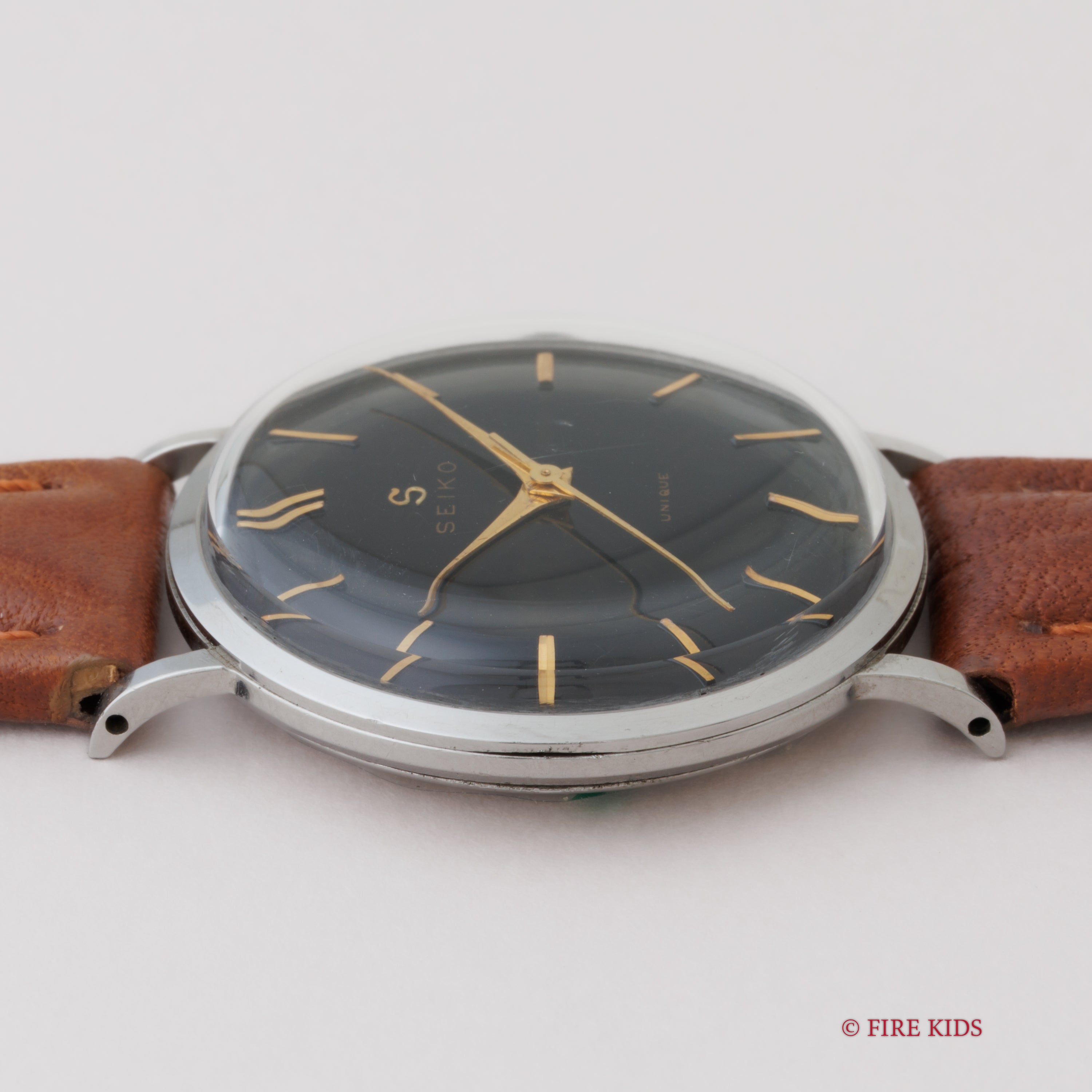 セイコー ユニーク ブラックダイヤル 1950年代製 Ref.J14001 手巻き ステンレスケース