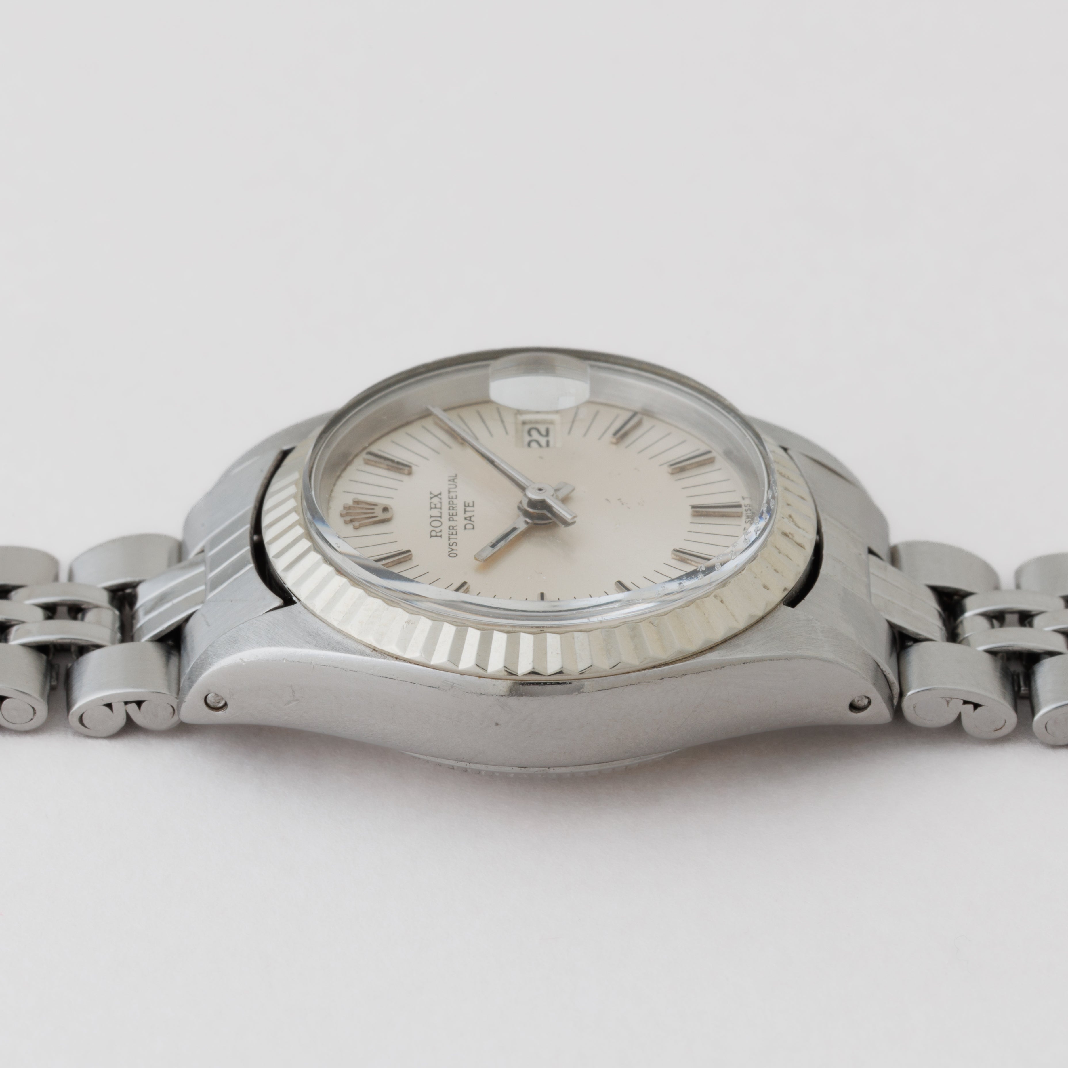 ロレックス レディース オイスターパーペチュアルデイト 1971年製 Ref.6917 ラジアルダイヤル