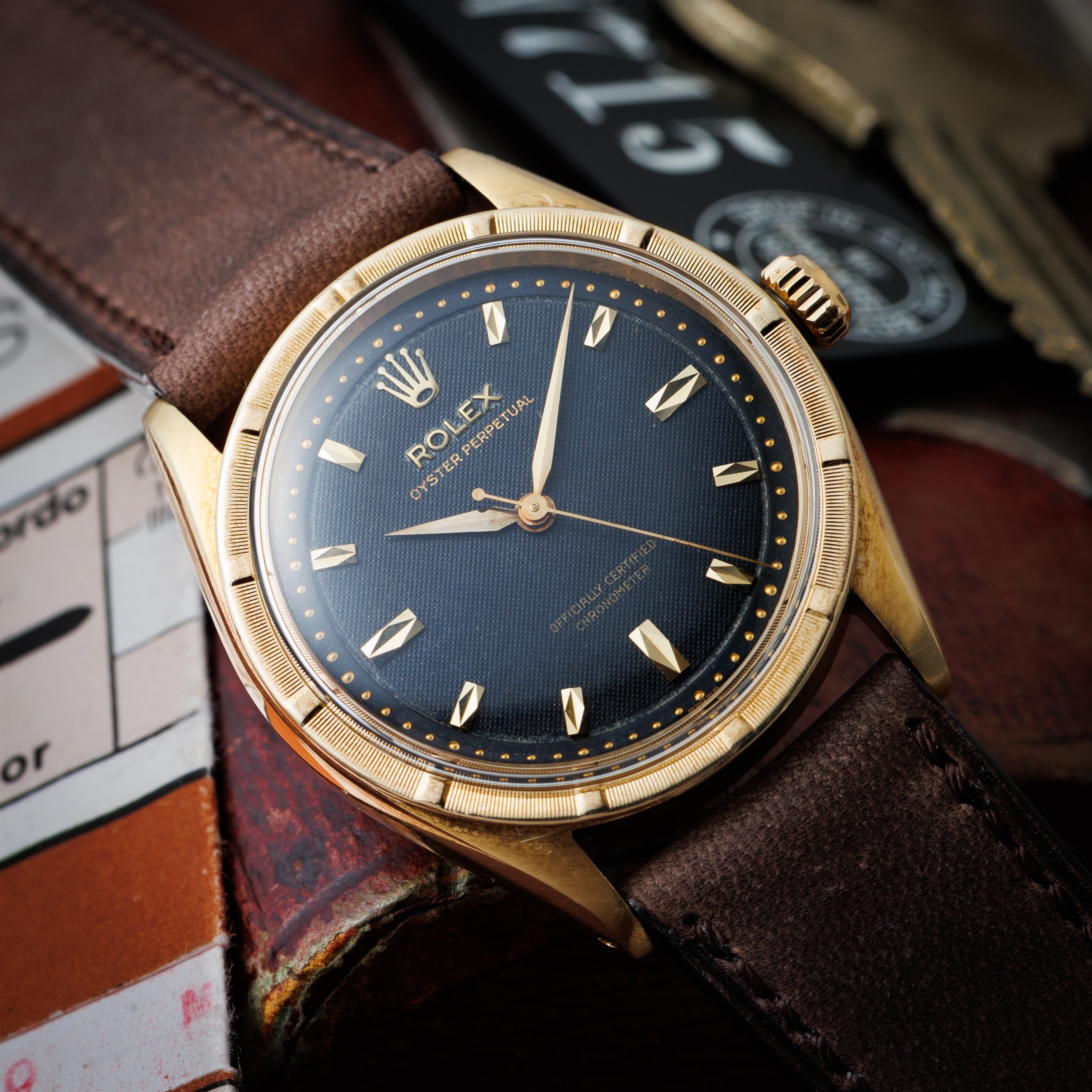 ROLEX オイスターパーペチュアル、ブラックダイヤル ロレックス/オイスターパーペチュアルデイト/マットブラック