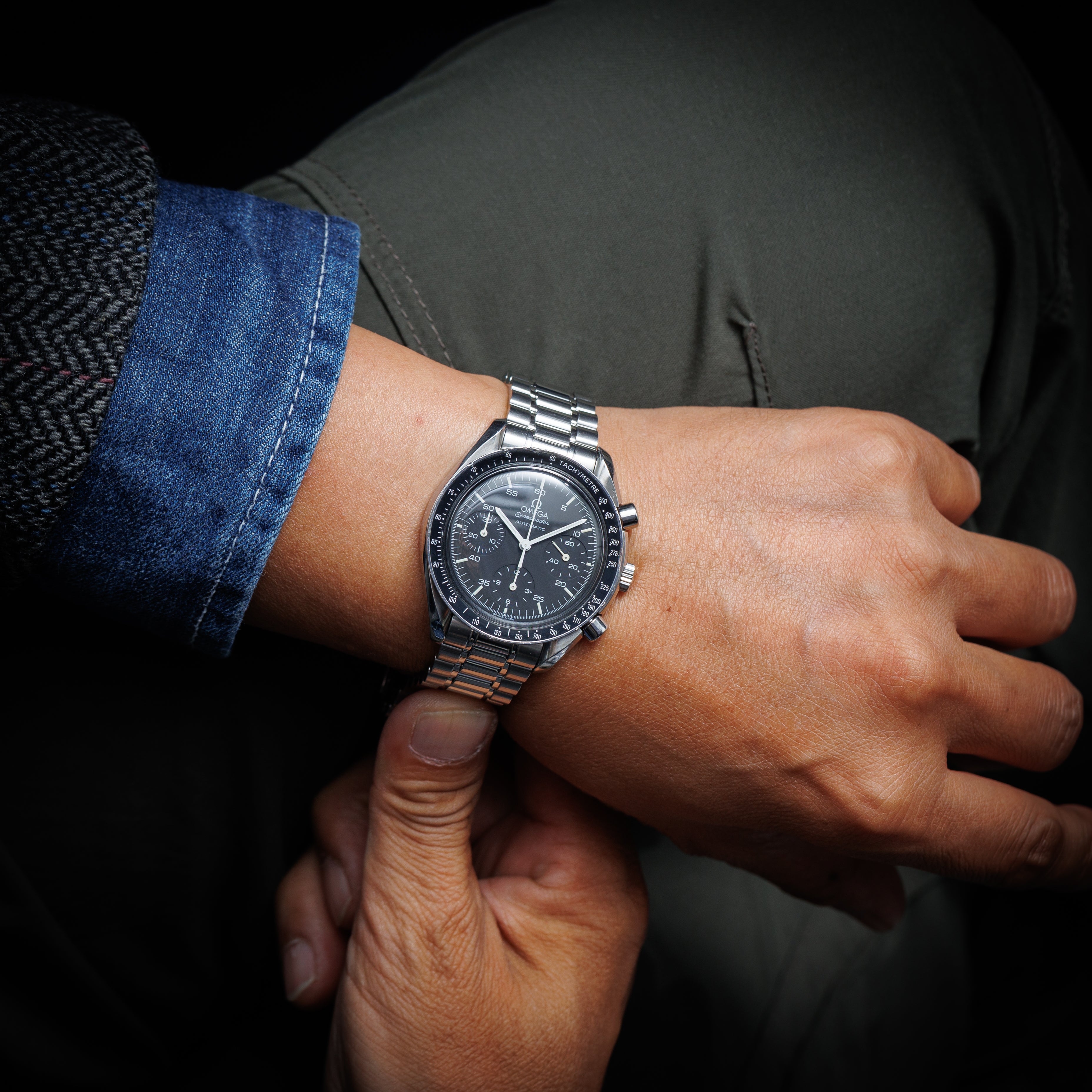 オメガ スピードマスター オートマチック 1998年製 Ref.3510.50 Cal.1143 純正ブレス