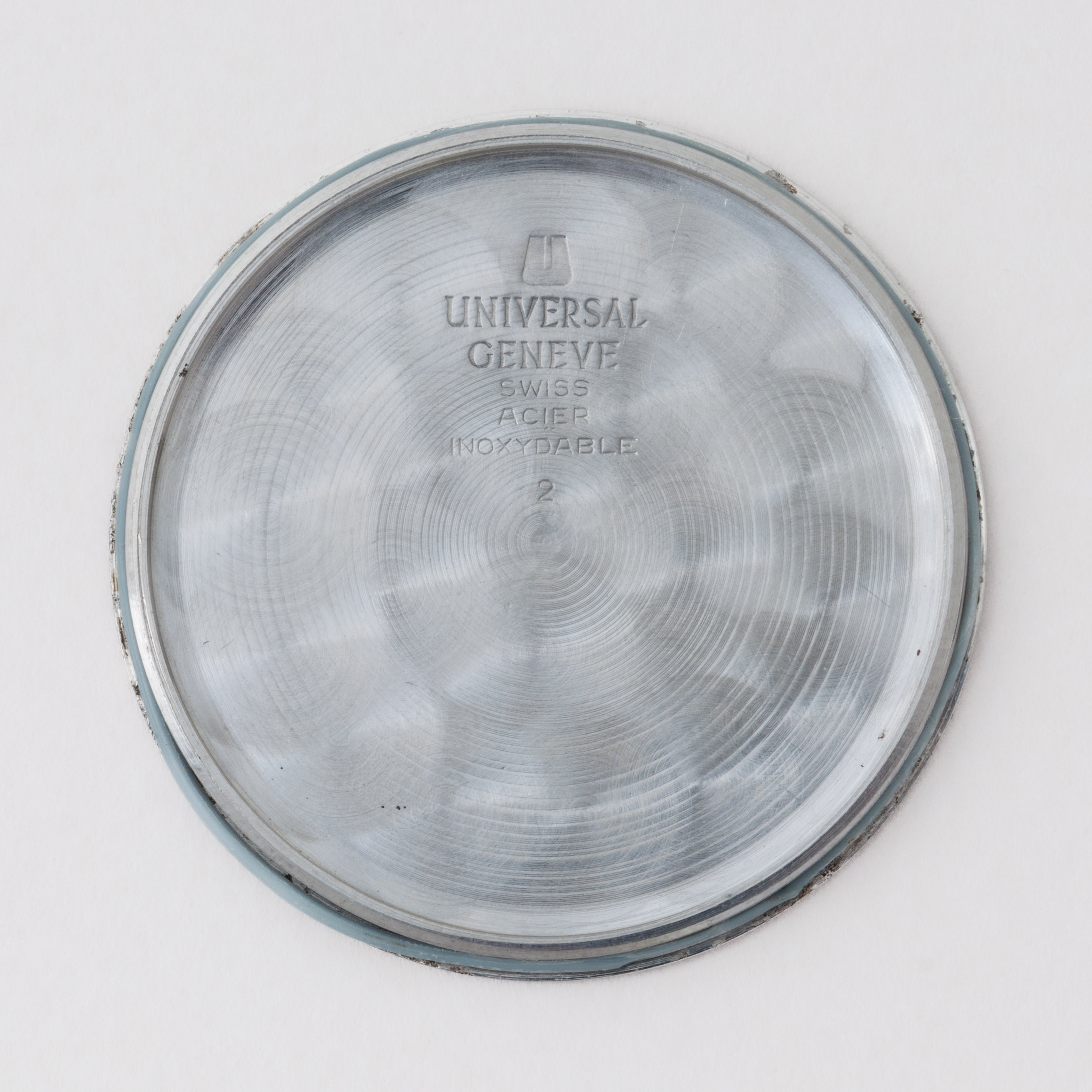 ユニバーサル・ジュネーブ ホワイトシャドウ 1970年代製 マイクローター自動巻き 純正ブレス